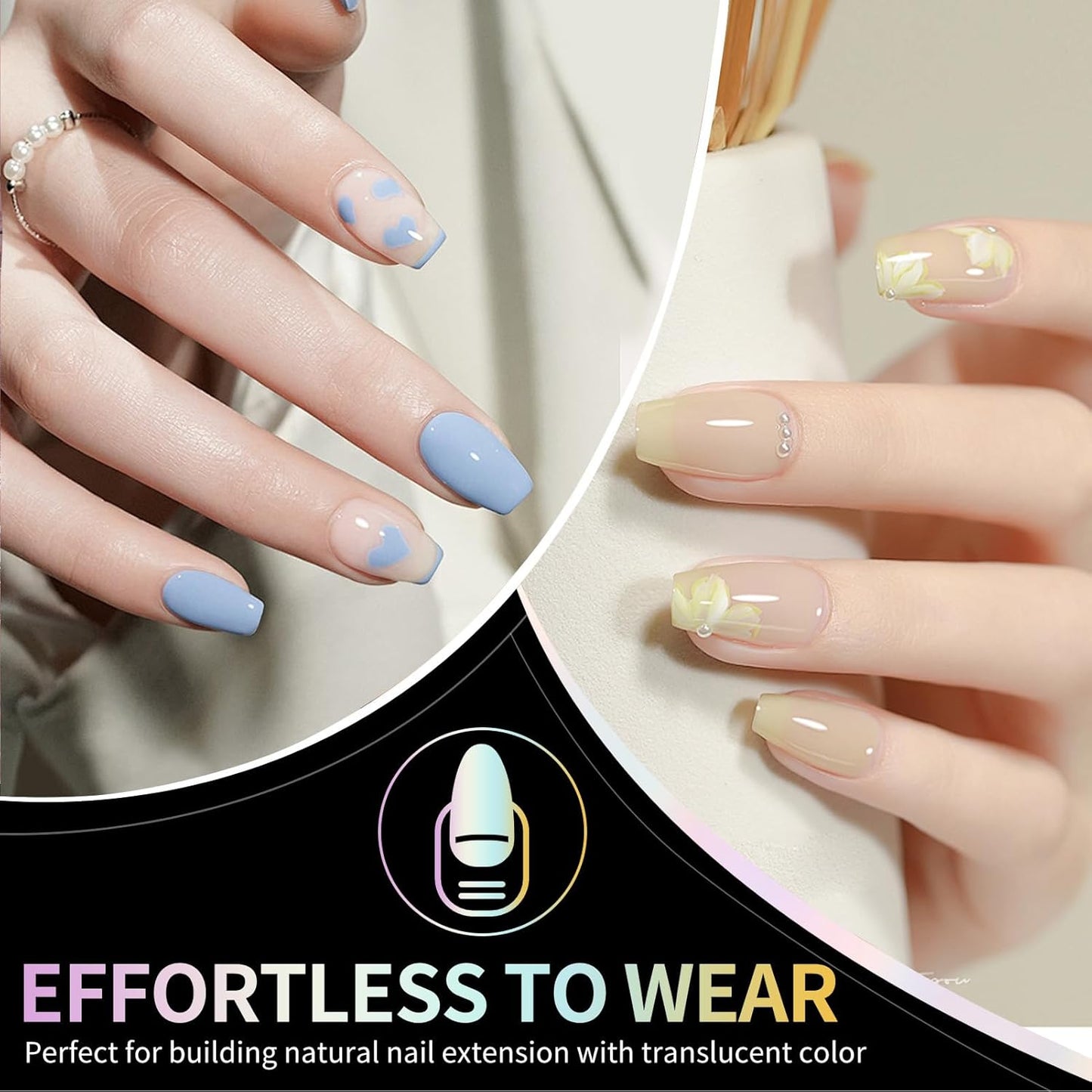 Short Coffin Nail Tips 240Pcs Short Coffin Soft Gel Nail Tips Half Matte Pre-Shape Press on Nails for Full Cover Acrylic False Nails Extension Home DIY Salon 12 Sizes Gelly Tips Fake Nails Tips