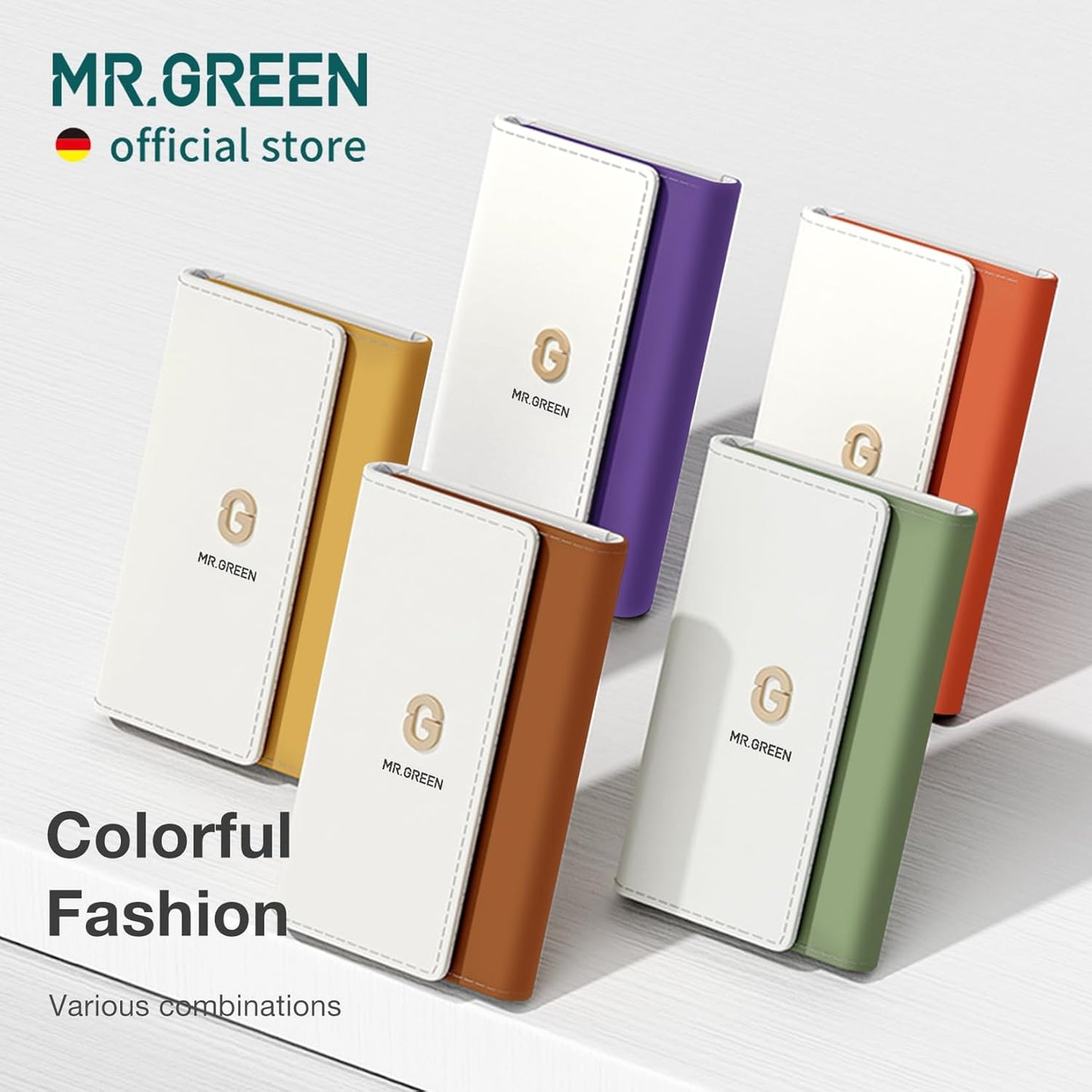 MR.GREEN Colorful Manicure Set Practical Pedicure Kits Nail Clippers Personal Care Tools Facial Hair Scissors with Fashion Case (Mr-6681 Green)