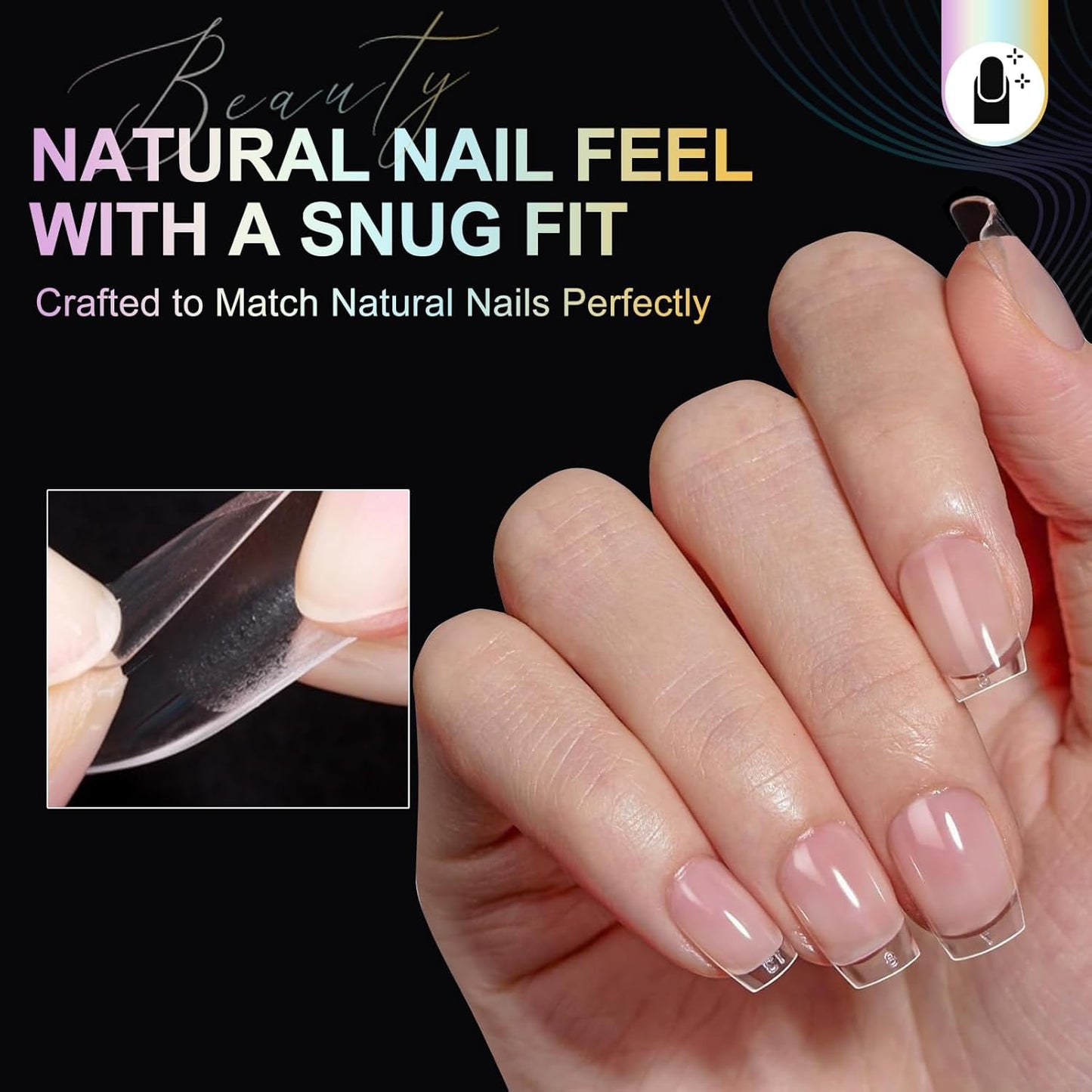Short Coffin Nail Tips 240Pcs Short Coffin Soft Gel Nail Tips Half Matte Pre-Shape Press on Nails for Full Cover Acrylic False Nails Extension Home DIY Salon 12 Sizes Gelly Tips Fake Nails Tips
