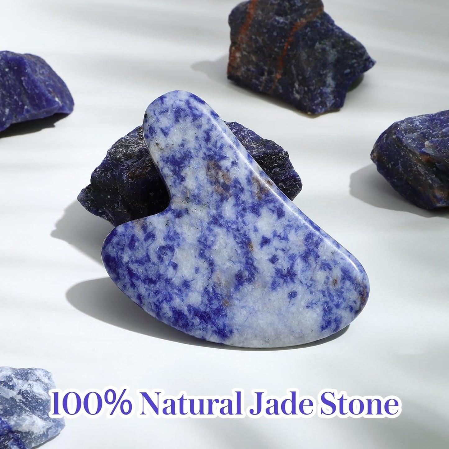 Gua Sha Facial Tools Natural Gua Sha Jade Stone for Face Skincare Facial Body for SPA