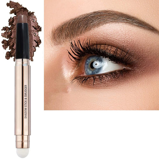 Brown Eyeshadow Stick Cream Smooth Nude Dark Matte Palette Makeup Neutral Eyeshadow Pencil Crayon Hypoallergenic Waterproof Eye shadow Pen Thriving Multi-Dimensional eyes Look Matte brown 17