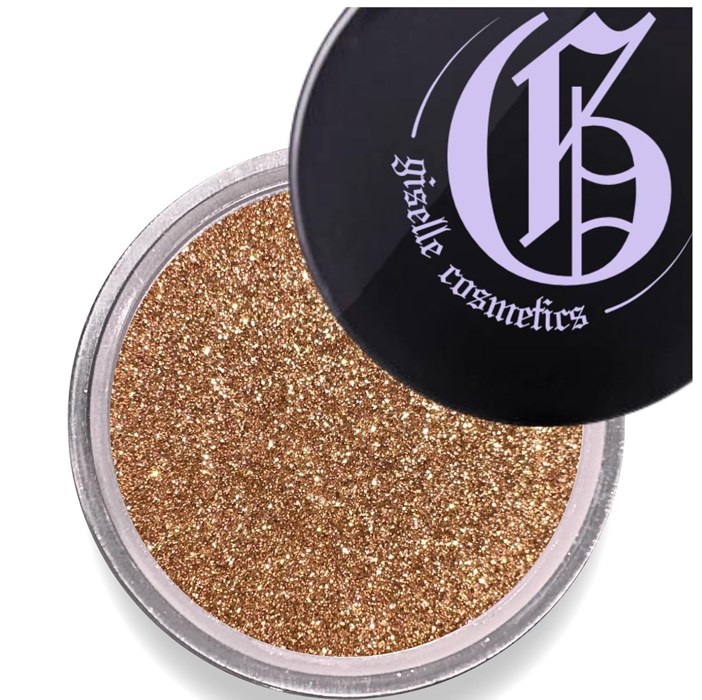 Brown Gold Loose Mineral Eye Shadow - Organic, Shimmer, Glitter, Metallic Eyeshadow Palette - Talc-Free Eye Shadow Palette Makeup - Iridescent, Copper, Yellow, Black, Sparkle
