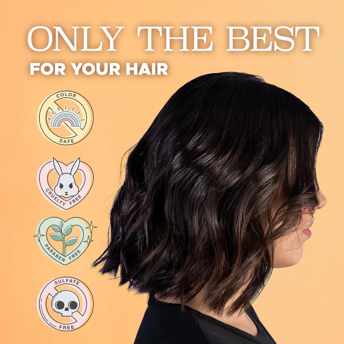 Luseta Shampoo and Conditioner Set for Hair with Turmeric & Collagen, Hair Thickening Volumizing Shampoo for Thin or Oil Hair, Sulfate and Parabens Free 2x16.9Oz