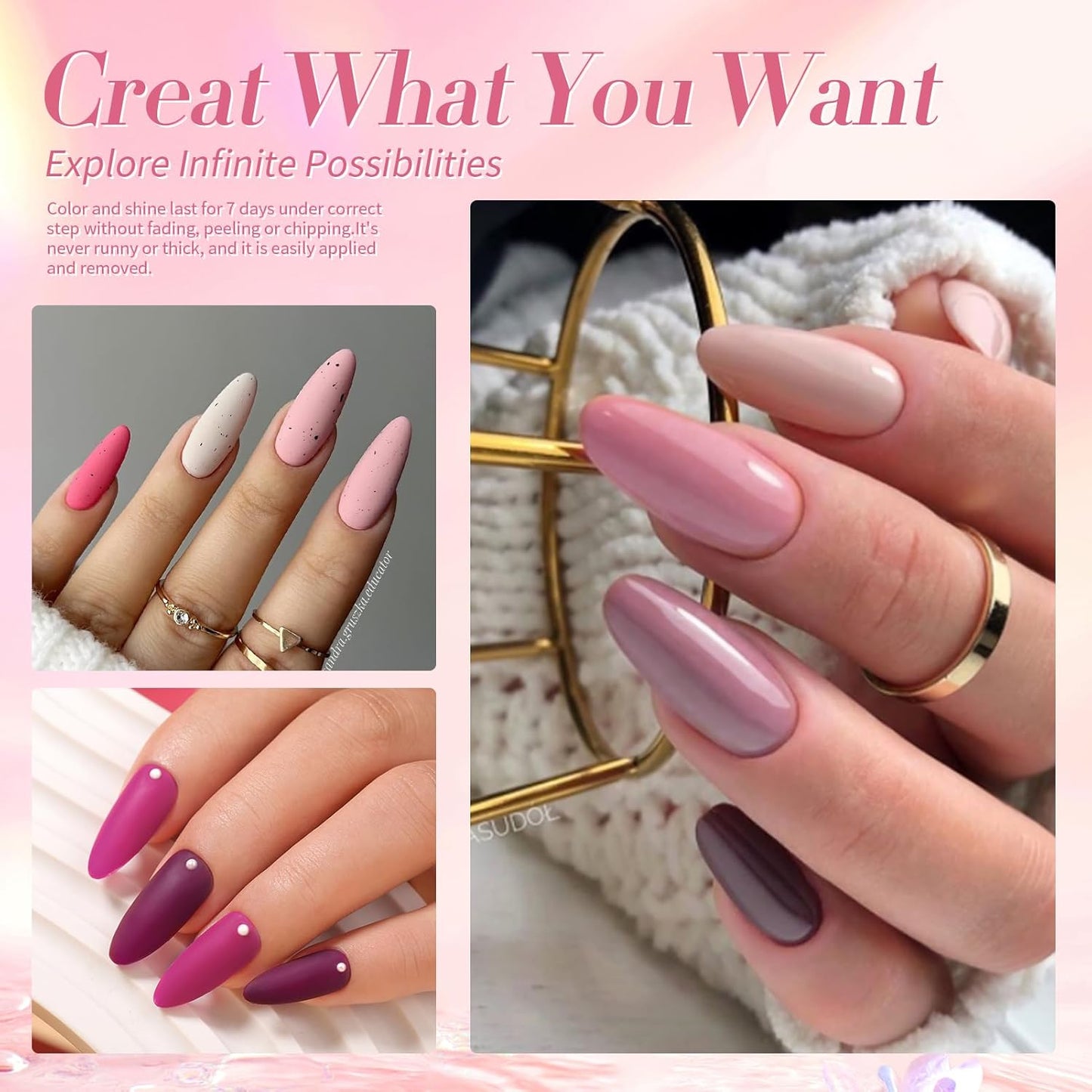 Born Pretty Fall Nail Polish Set, 15 Colors Brown Black White Gray Red Pink Nude Nail Polish Quick Dry Fall Winter Colors Fingernail Polish Kit for DIY Nail Art Salon Home Gift for Women