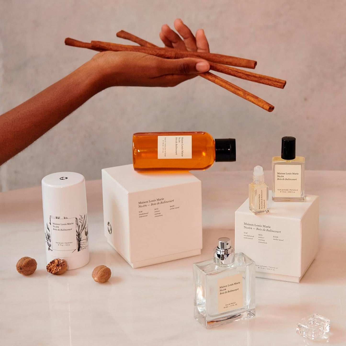 Maison Louis Marie - No.04 Bois de Balincourt Natural Roll-On Perfume Oil Sample | Luxury Clean Beauty + Non-Toxic Fragrance (0.1 fl oz | 3 ml)