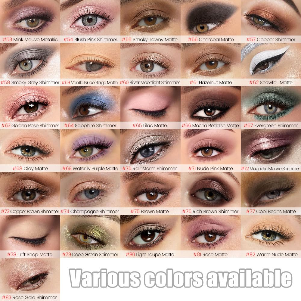 Nude Brown Matte Cream Eye Shadow Stick Makeup for Women, Nude Brown Matte Eyeliner Pencil Eyeshadow Brightener Stick for Eyes, Waterproof Eyeshadow Applicator Blendable sombras para ojos 61#