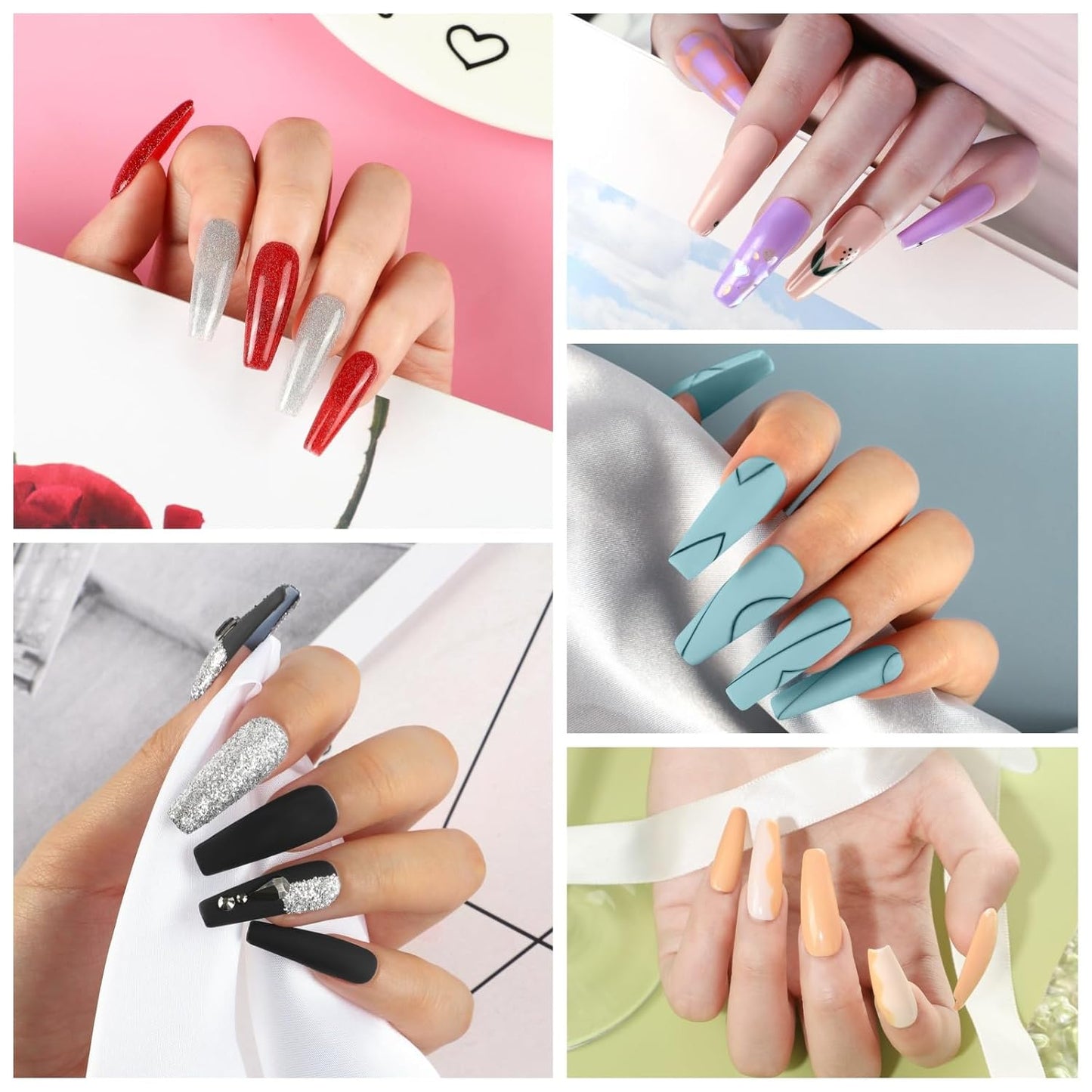 COSCELIA 57pcs Gel Nail Polish Kit with U V light Starter Kit 40 Colors Fall Gel Polish Set 5pcs Top and Base Coat Glossy Matte Glitter Beautiful Nail Stickers Gel Manicure Kit DIY Gifts for Women