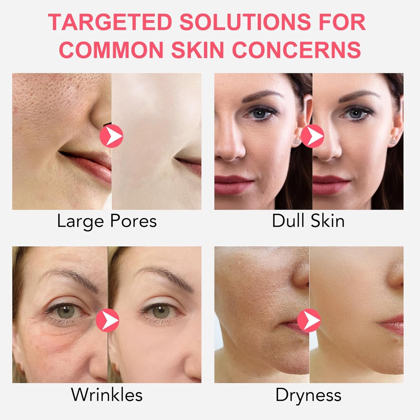 Collagen Face Mask, Hydrating Overnight Hydrogel Mask, Face Masks Skincare Anti Wrinkle Moisturizing, Facial Masks for Women Skin Care Sheet Masks for Face (4ea-Pink)