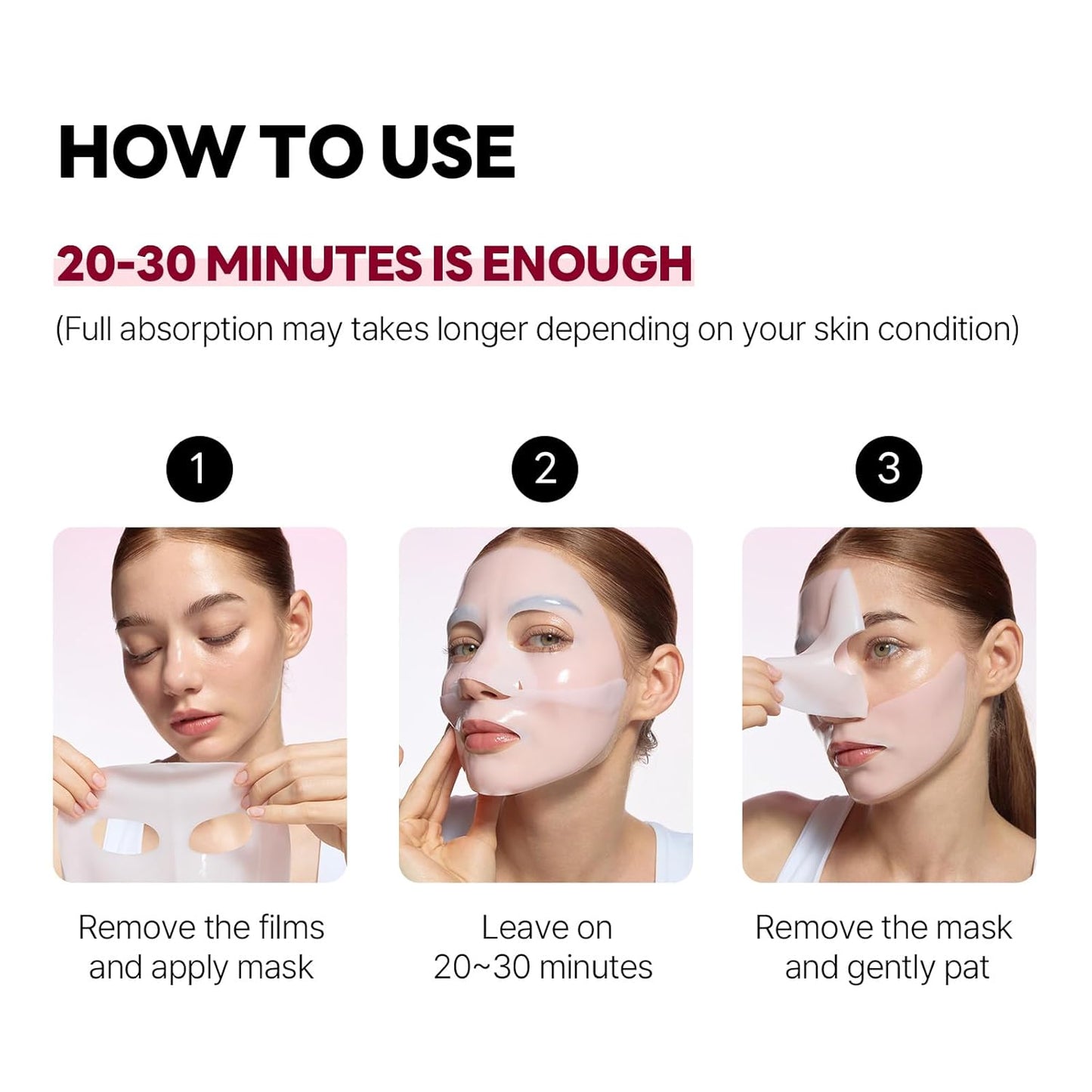 ROUND LAB Camellia Collagen Mask, 30min Hydrogel Mask, Quick Hydration, Firming&Pore Minimizing, For sensitive skin, Micro molecule collagen, Facial Mask, 34 g/1.19 Fl Oz 1ea