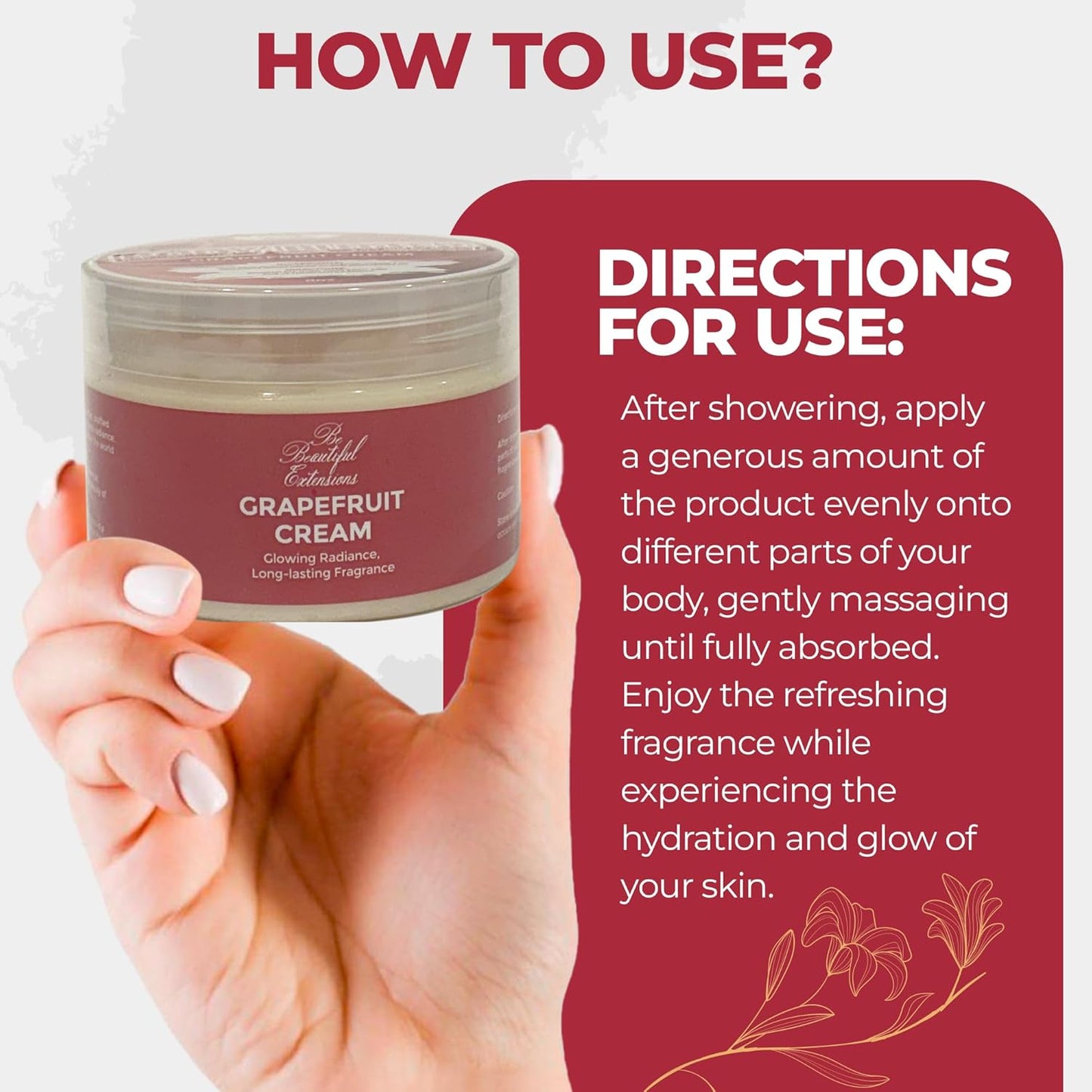 body butter grapefruit scent long -lasting fragrance,hydrate skin jojoba oil and more 8oz