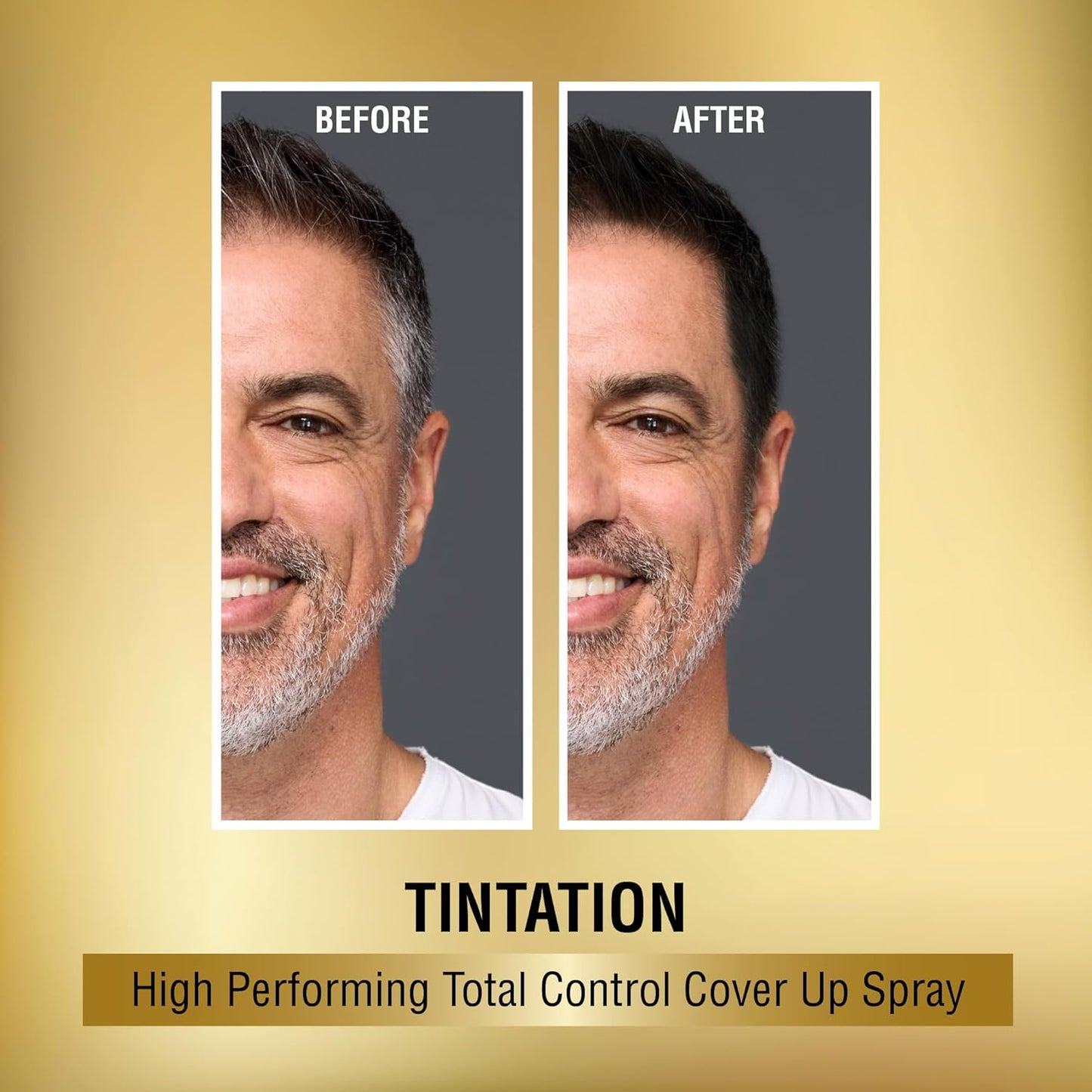 RED by Kiss 1.5OZ. Tintation Temporary Hair Color Spray, Instant Gray Root Cover Up, Water-Resistant, Smudge-Proof, Hairline & Barber Touch-Up, Quick Dry, Travel Size Spray (Jet Black)