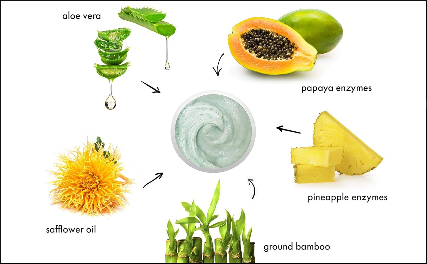 RAYA Bamboo Facial Scrub (R-125) | Herbal Exfoliating and Refining Treatment for Dry Skin | Helps Reduce Fine Lines and Wrinkles | Made with Bamboo and Jojoba Beads