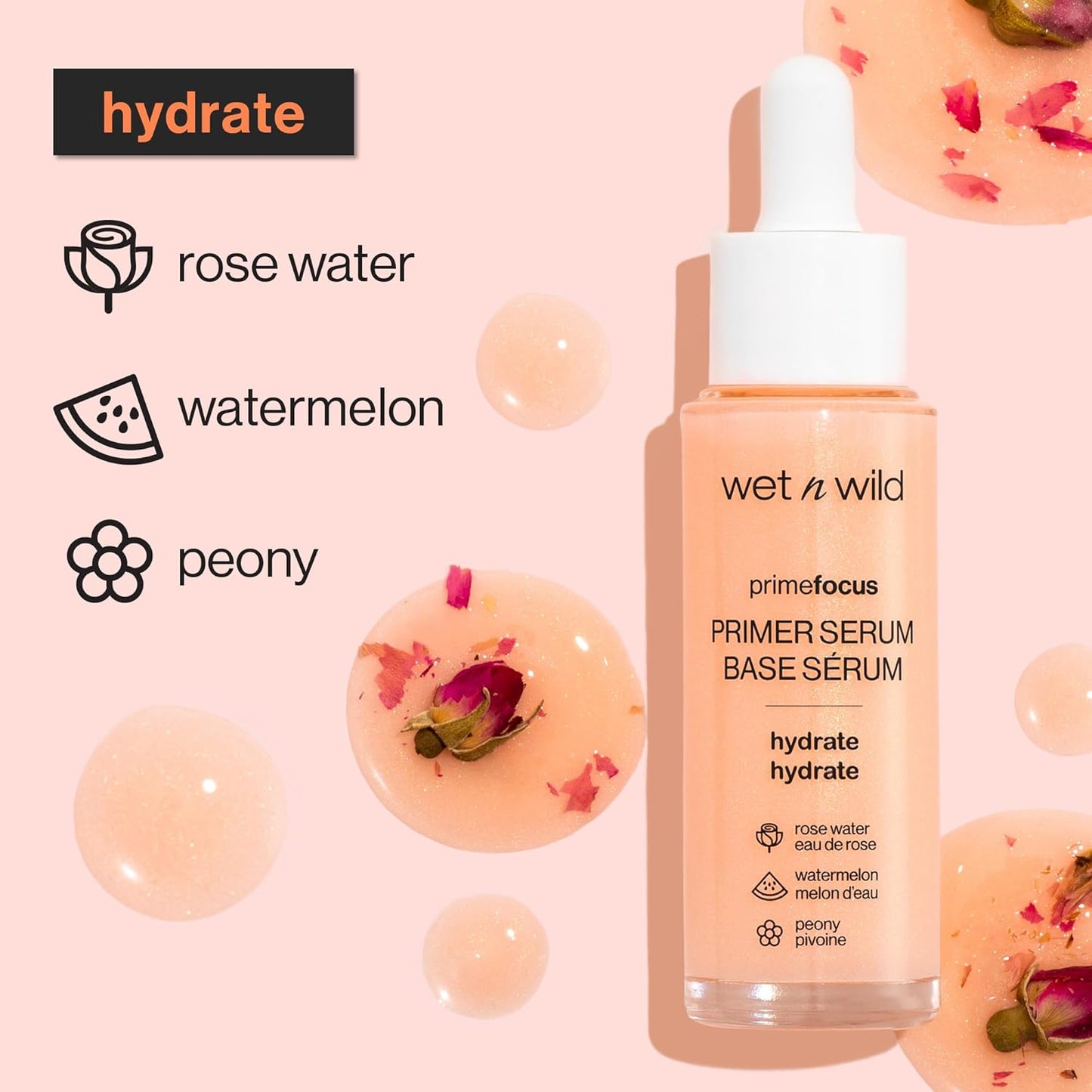 wet n wild Prime Focus Facial Serum Primer Makeup Extending, Hydrating Face Skin Care Product, Reduces Fine Lines And Wrinkles, For Repairing Dry Skin, Retinol Alternative