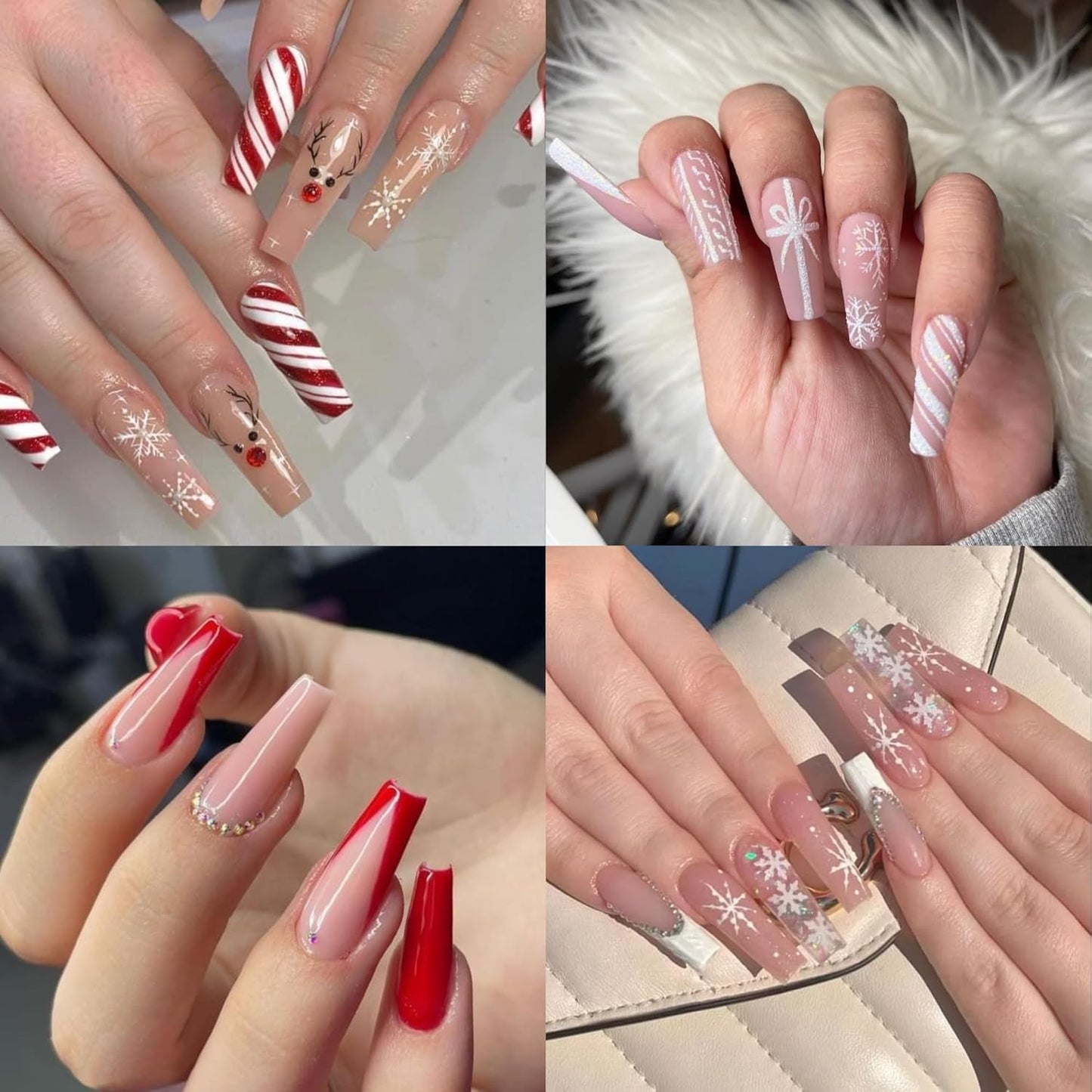 UNA GELLA Gel Nail Tips Coffin - Long Coffin Ballerina Nails Tips Half Cover Ballerina Acrylic Fake Nails 216PCS Falese Nail Tips for Nail Extension 12 Sizes Home DIY Salon