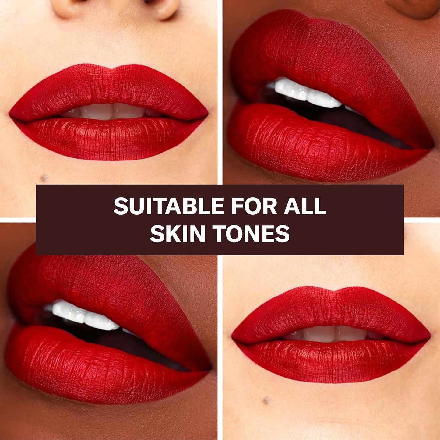 The Lip Bar - Nonstop Liquid Matte Lipstick 3-Pack, Bawse Lady (Blue Red), Rich Auntie (Deep Berry), + Hot Mama (Deep Rich Brown) - High Pigment - One Swipe - Long Lasting - Jojoba Oil - .24 fl oz