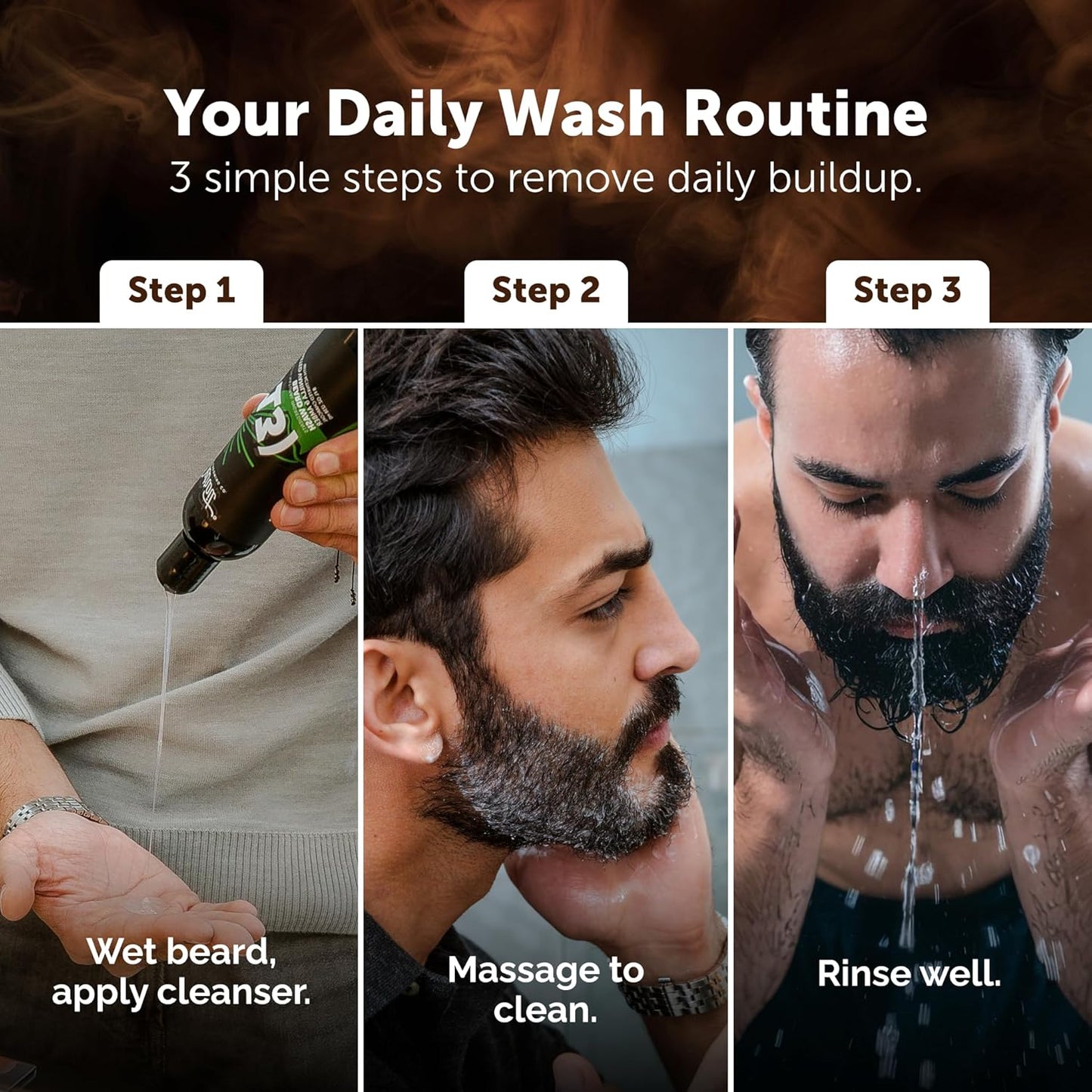 Detroit Grooming Co. Beard Wash - Men's Beard Shampoo - Deeply Cleanses & Refreshes Beards - Aloe Vera with Essential Oils - Beard & Mustache Cleanser - Cherry Tobacco Scent - Traverse City - 8oz