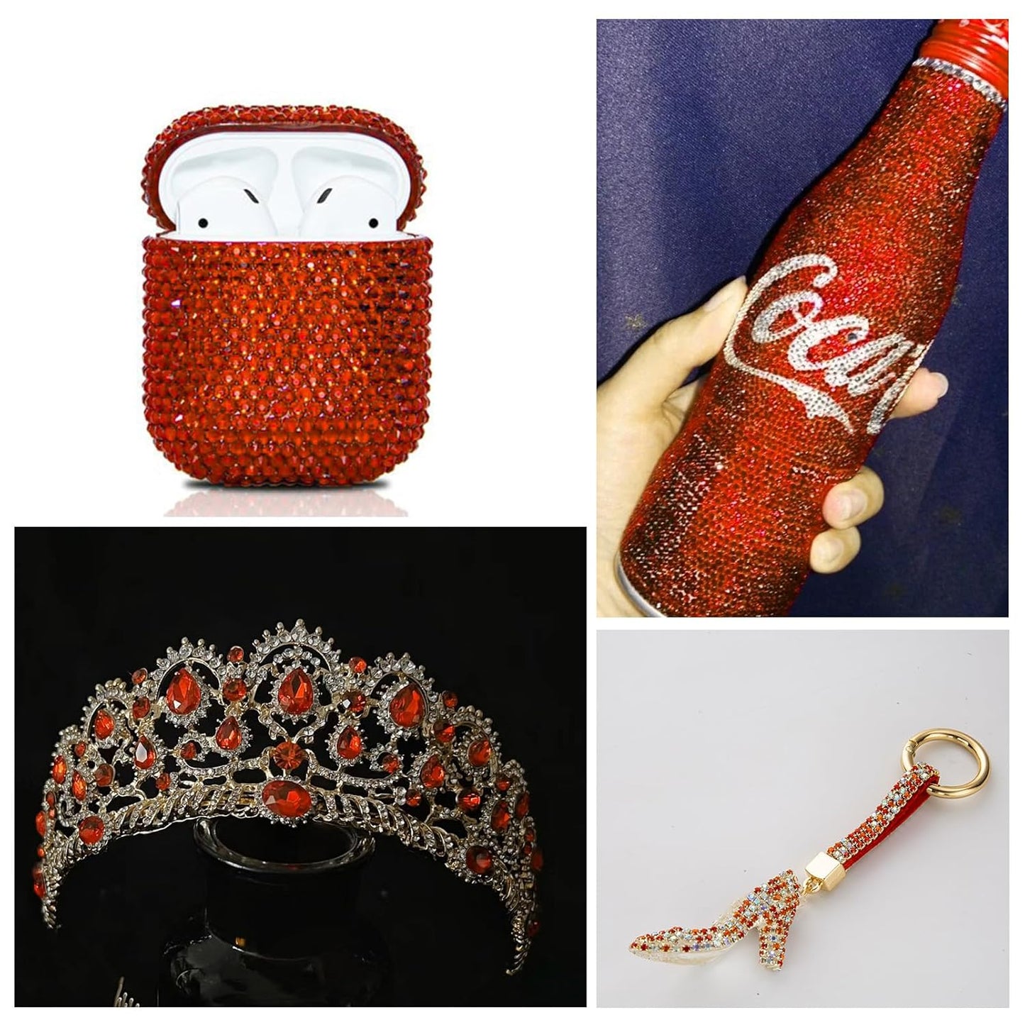 1440Pcs Blaze Crystal Rhinestones,Glass Flatback Rhinestones Mini Gemstones for Nail Face Makeup Art Crafts Clothes Decoration -(SS6,2.0mm,Blaze)