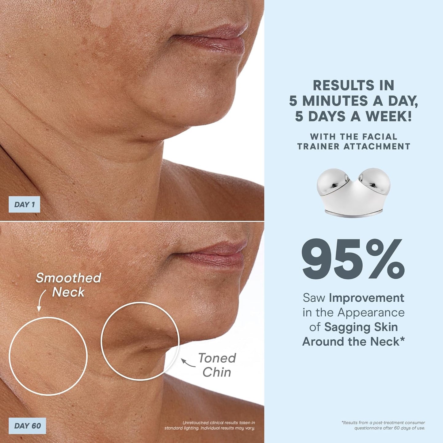 NuFACE TRINITY+ Microcurrent Facial Device Kit - FDA Cleared Face Sculpting & Neck Tightening Device to Contour Cheeks & Brows + Microcurrent Gel Activator & Silk Creme