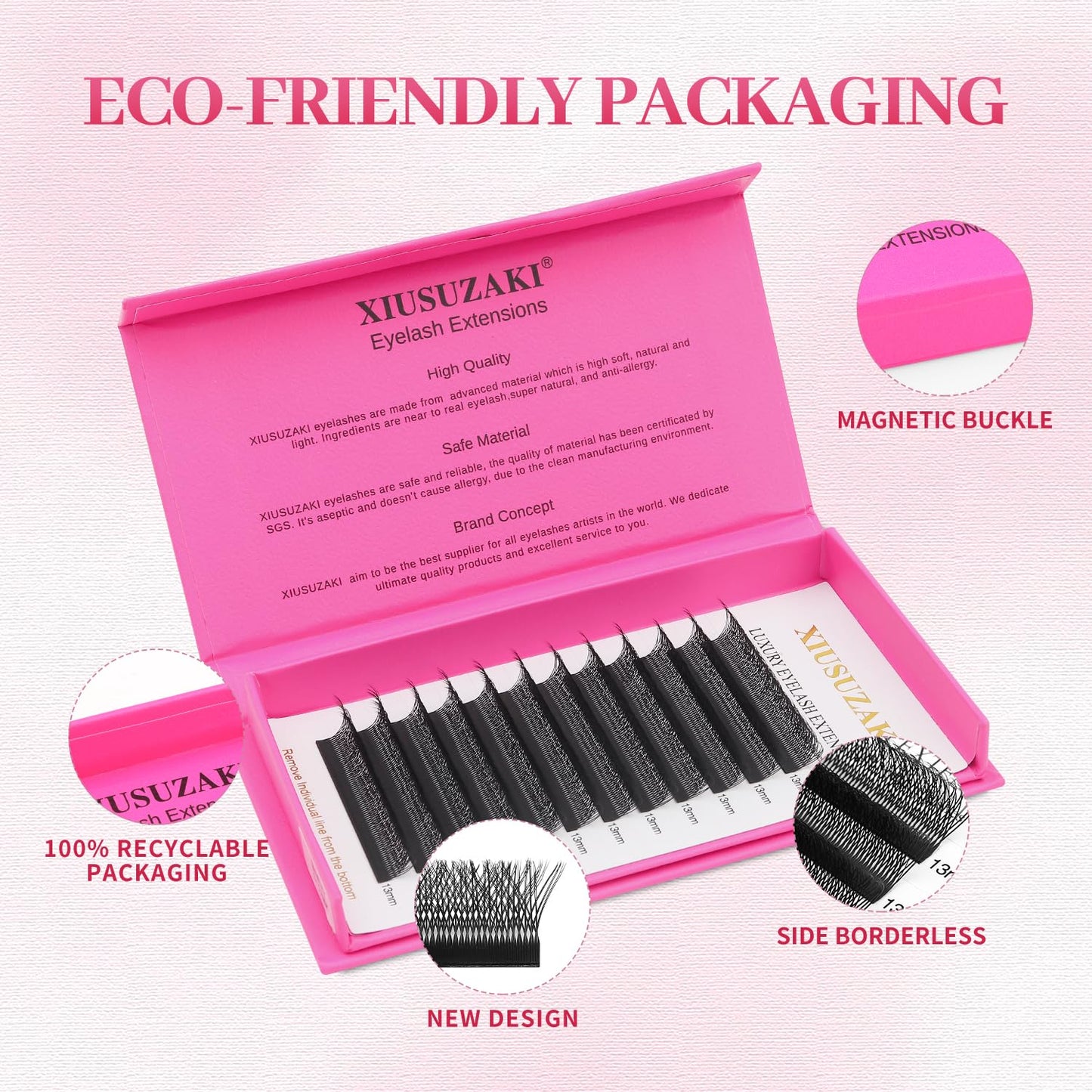 Lash Extensions Double Tips 3D Eyelash Extensions W Shape 0.07mm Thickness D Curl Mix 8-15mm Premade Fans Easy Fan Volume Matte Black Crisscross Eyelashes(W-3D-Double Tips-0.07-D,8-15mm Mix)