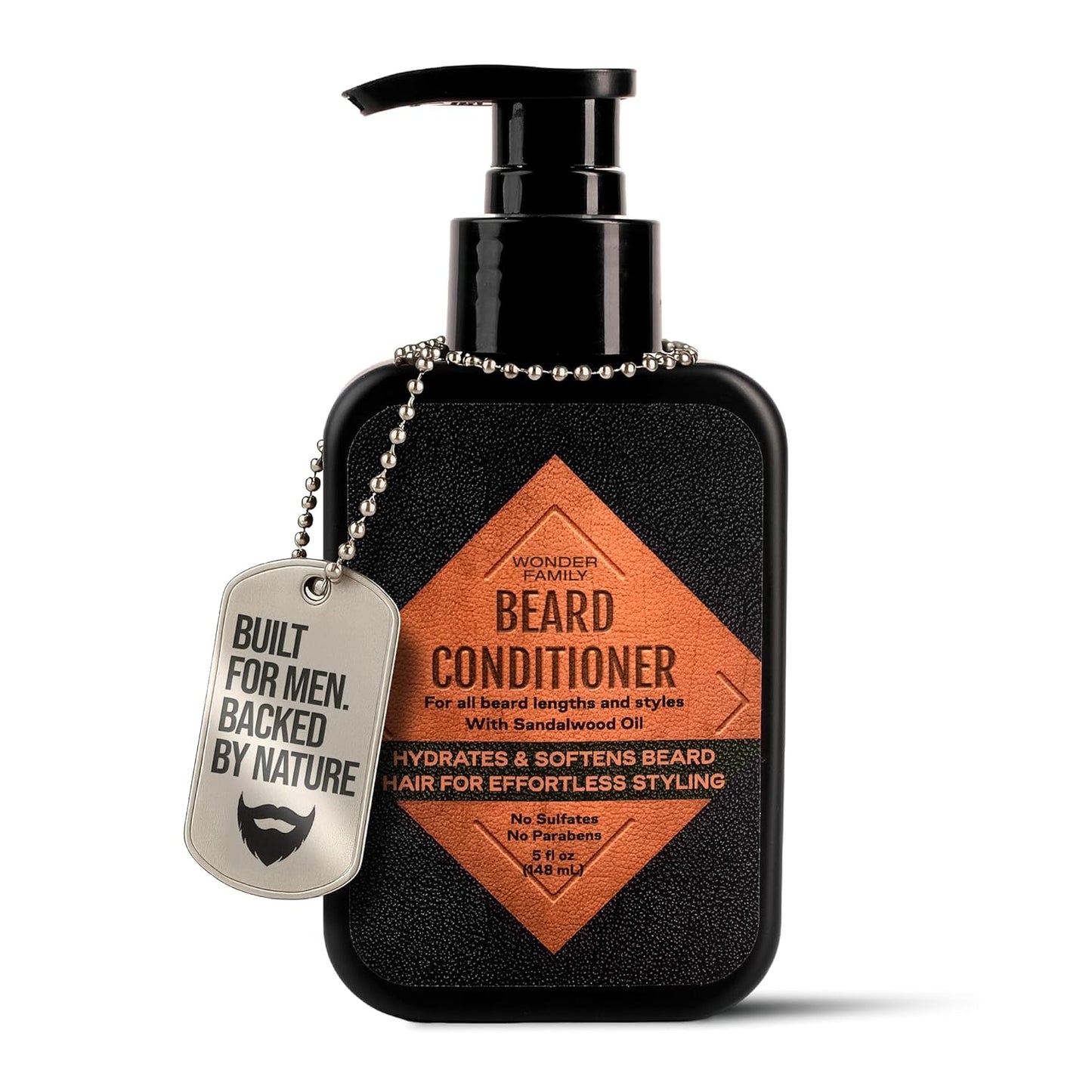 Beard Conditioner for Men - Conditioner Softener - Part of a Beard Care Kit for Men along with Beard Oil, Balm, Wash - Sandalwood Beard Conditioner 5 Oz