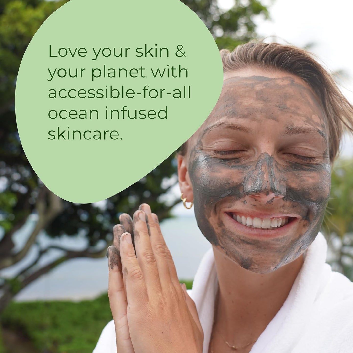 Sea-el Sea Kelp Mud Face Mask Skincare Activated Charcoal & Bentonite Clay Detox & Repair Facial Mask Calming Hydration Boost - Turmeric & Aloe Daily Glow Essentials for Women & Men - 2oz