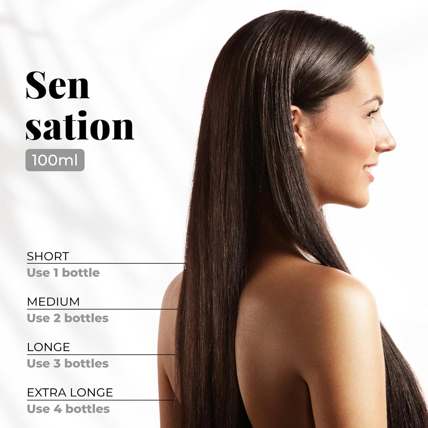 Expert Hair Sensation Keratin Hair Treatment Brazilian 100ml + Deep Cleansing Shampoo 30ml - Anti Frizz, Brazillian Smoothing Keratin- Keratina Para Alisar El Pelo, Emulsion Zero Alisado –Complete Set