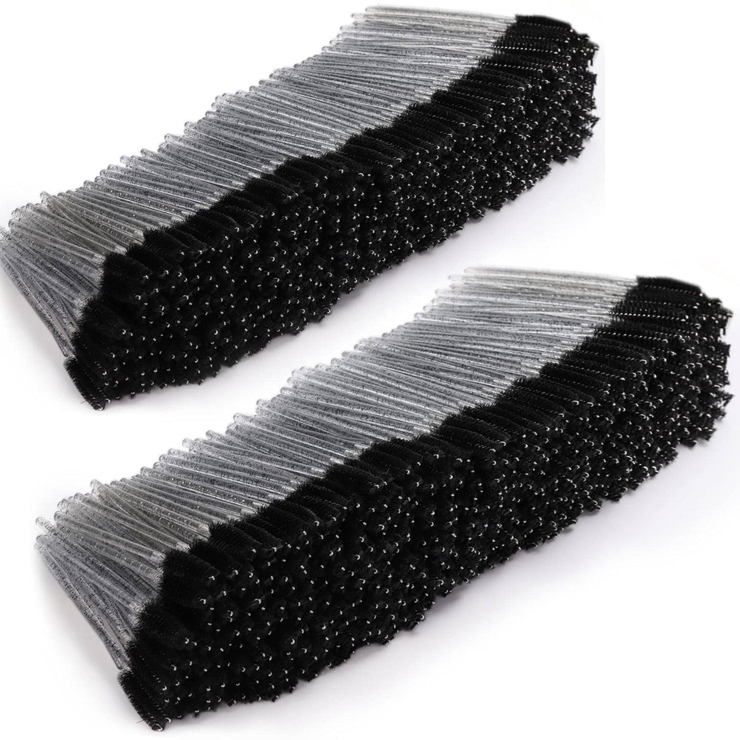 Tbestmax 2000 Disposable Mascara Wands Eyelash Brush Spoolies for Eyebrow Eye Lash Extension Black