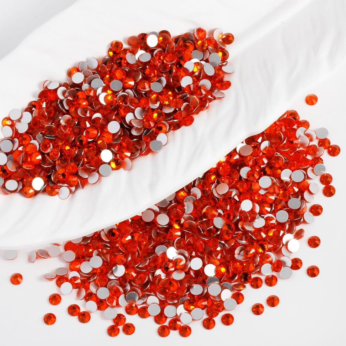 3000PCS SS10 Flatback Rhinestones | 12-Facet Diamond-Cut Glass Gems for Nail Art, Clothing, DIY Crafts |Glue-On Decoration Stones with Silver Backing(Hyacinth)