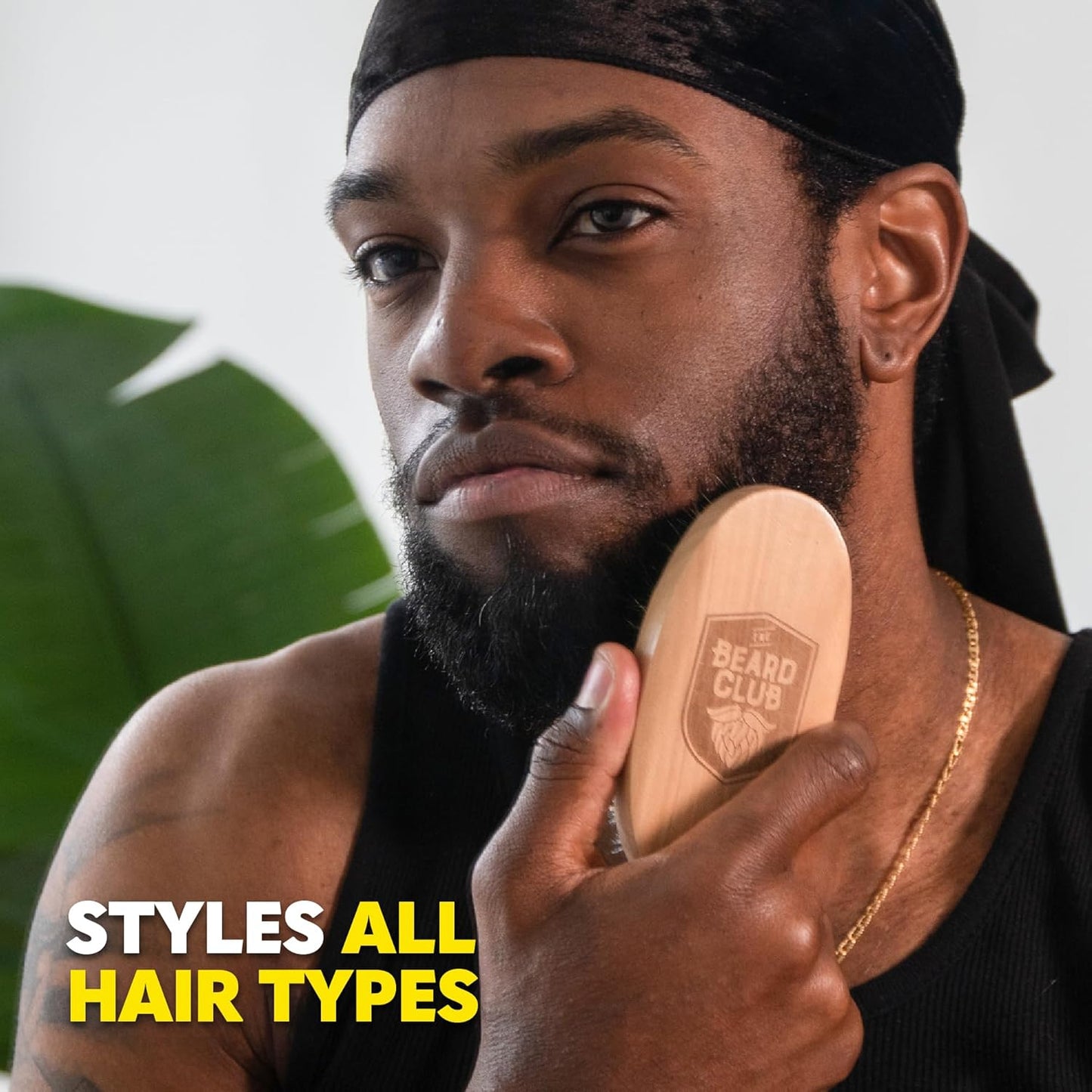 The Beard Club Brush, Comb, Pick and Scissors Grooming Kit for Men's Beards and Mustaches - Gift Set