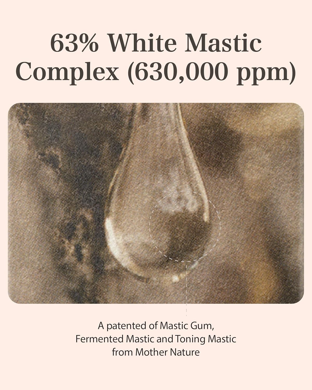 Mastina Mastic Ampoule - Facal Serum for Glass&Radiant Skin. White Mastic Complex 63% + Tranexamic Acid 2% + Niacinamide 5% Acid, Korean Skin Care (Dropper, 0.5fl oz)