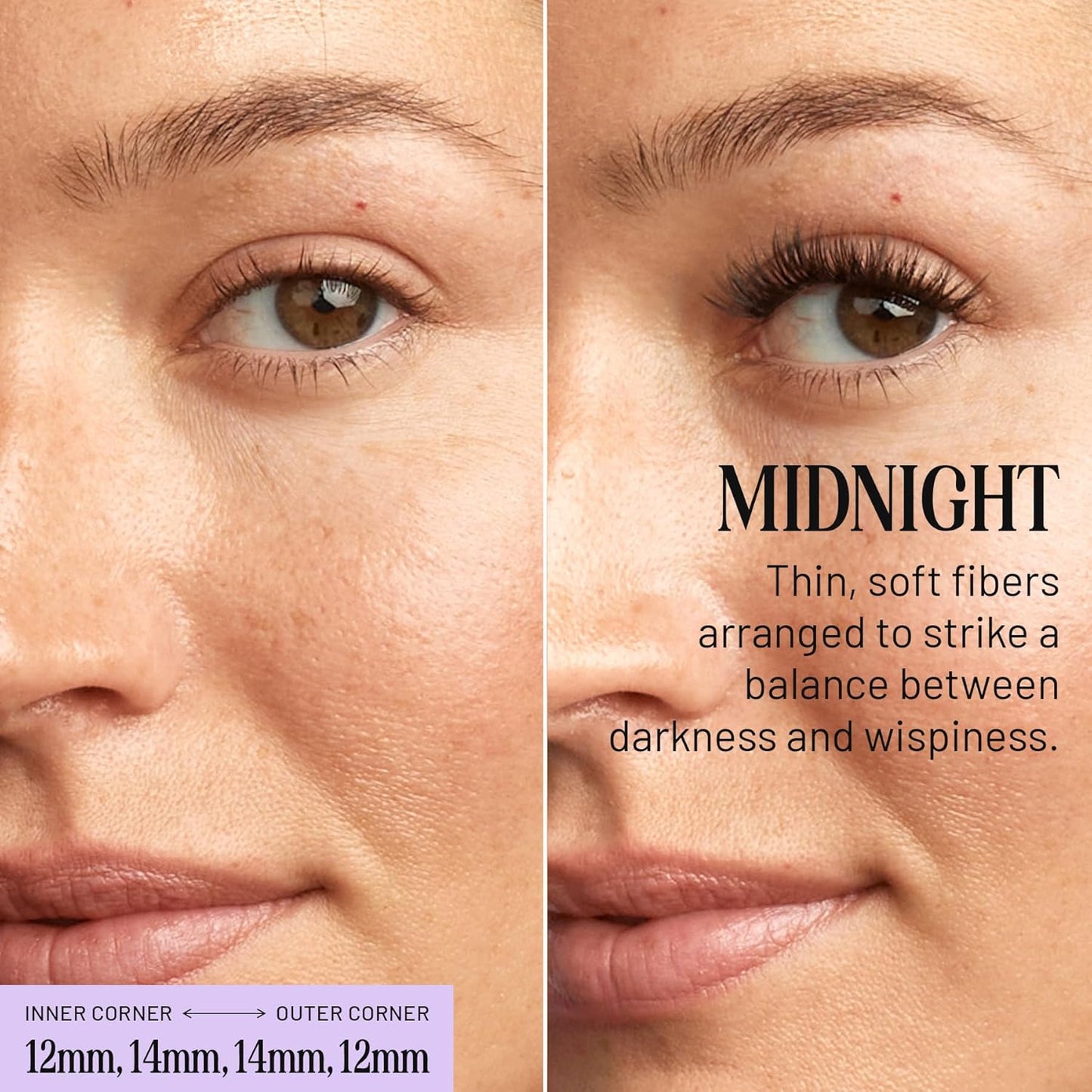 Lilac St - Midnight Dramatic Faux Eyelash Clusters (10mm) - Dark & Lush - DIY Lash Extension Wisps - Lightweight & Lifelike - Lasts 10 Days - Cruelty Free, Vegan, Women Founded - 10 Lashes