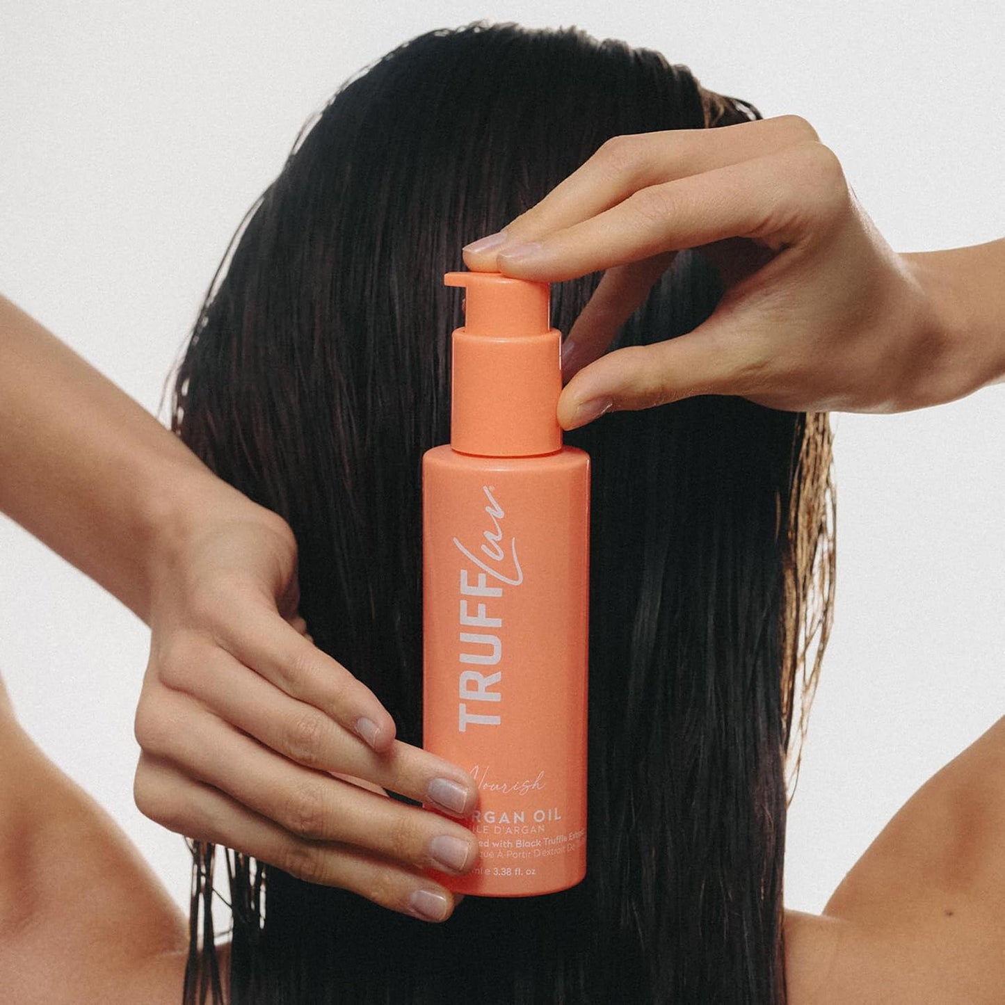 | Nourish Collection Argan Oil, Infused with Black Truffle Extract, Hydrating and Repairing Hair Serum, Smooths Frizz, Repairs Split Ends, Boost Shine, Paraben Free, Sulfate Free, 3.38 Fl Oz