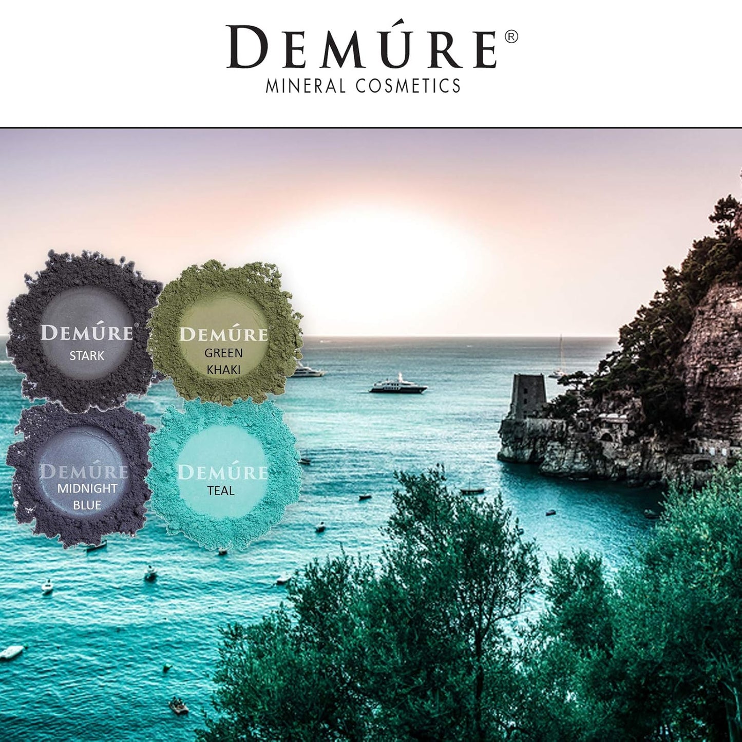 Demure Mineral Make Up Eye Shadow (Green Khaki), Matte Eyeshadow, Loose Powder, Eye Makeup, Professional Makeup By Demure