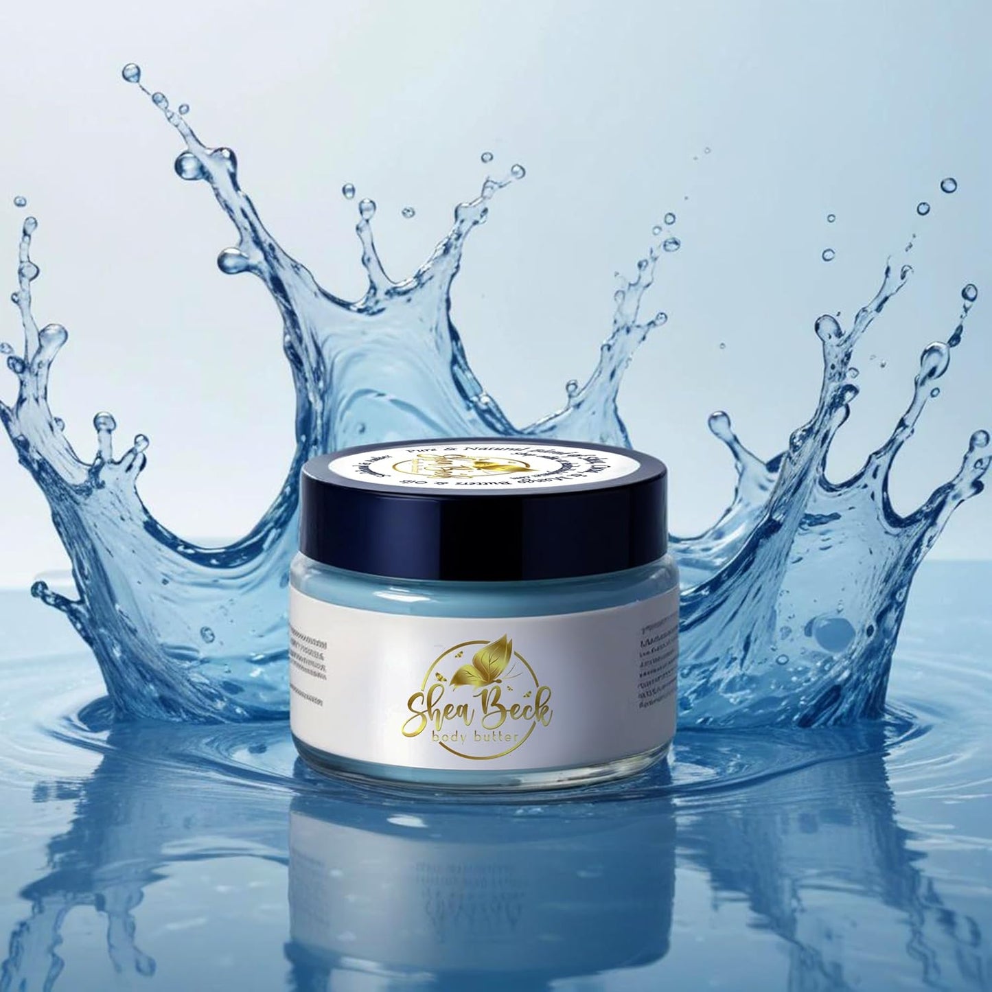 Body Butter Blend: Natural Shea, Cocoa, & Mango w/Jojoba Oil for Radiant Skin and Beard | Moisturizing (8 Oz, Cool Water (Our version of))