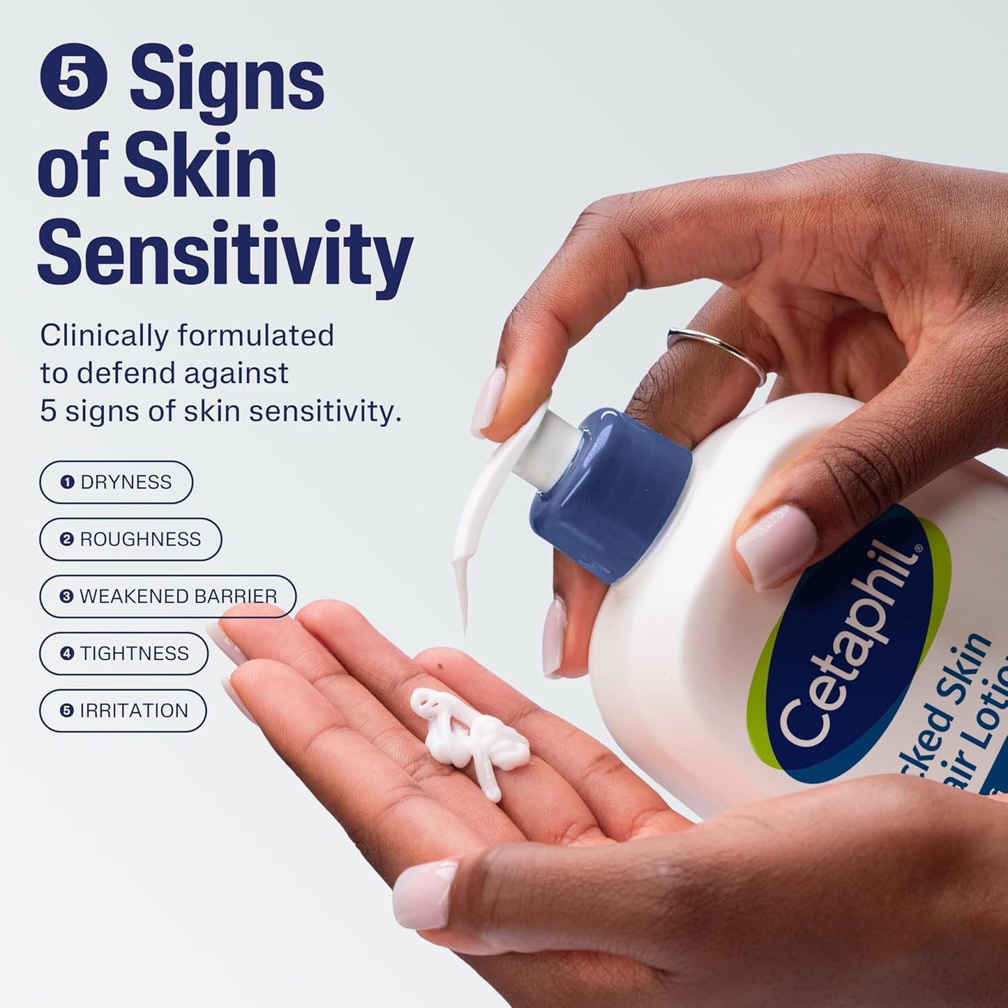 Cetaphil Cracked Skin Repair Lotion, 16 oz, For Very Rough & Cracked, Sensitive Skin, 24 Hour Hydration, Protects & Hydrates Cracked Skin, Hypoallergenic, Fragrance Free