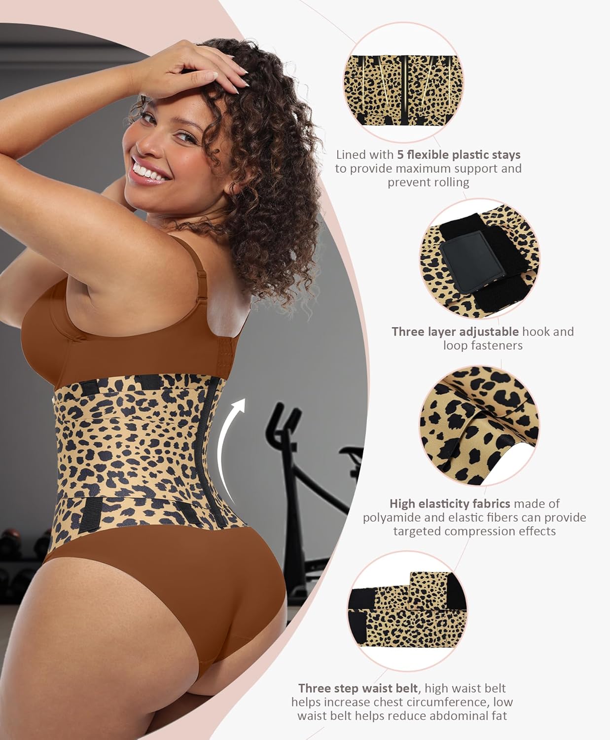 FeelinGirl Waist Trainer Belt Waist Cincher Trimmer Ab Belt Tummy Control Body Shaper with Triple Wrap Women and Men