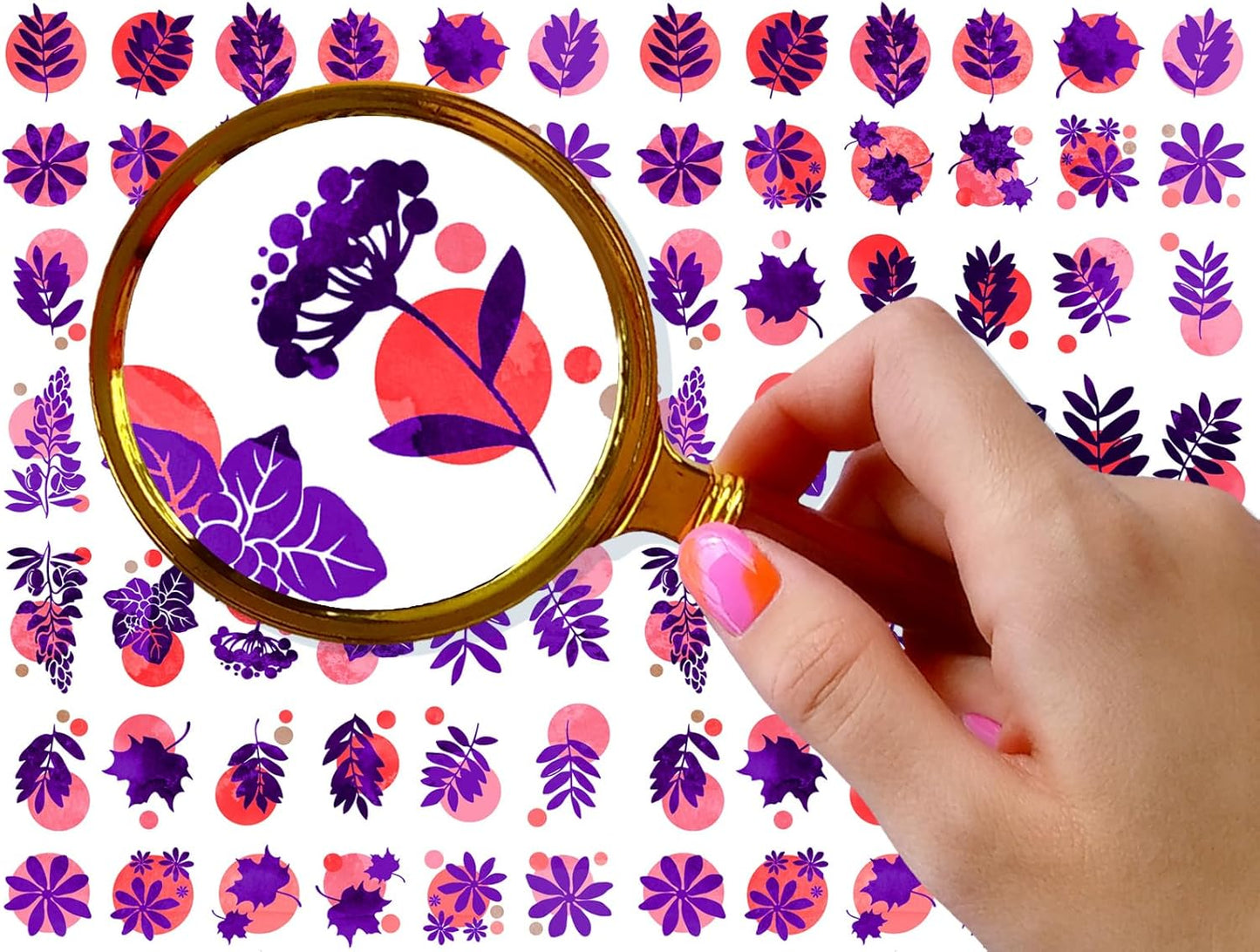 Nail Stickers Decal Transfers (5 Sheets) FLONZNAIL Funny Color Small Leaves Vintage Style