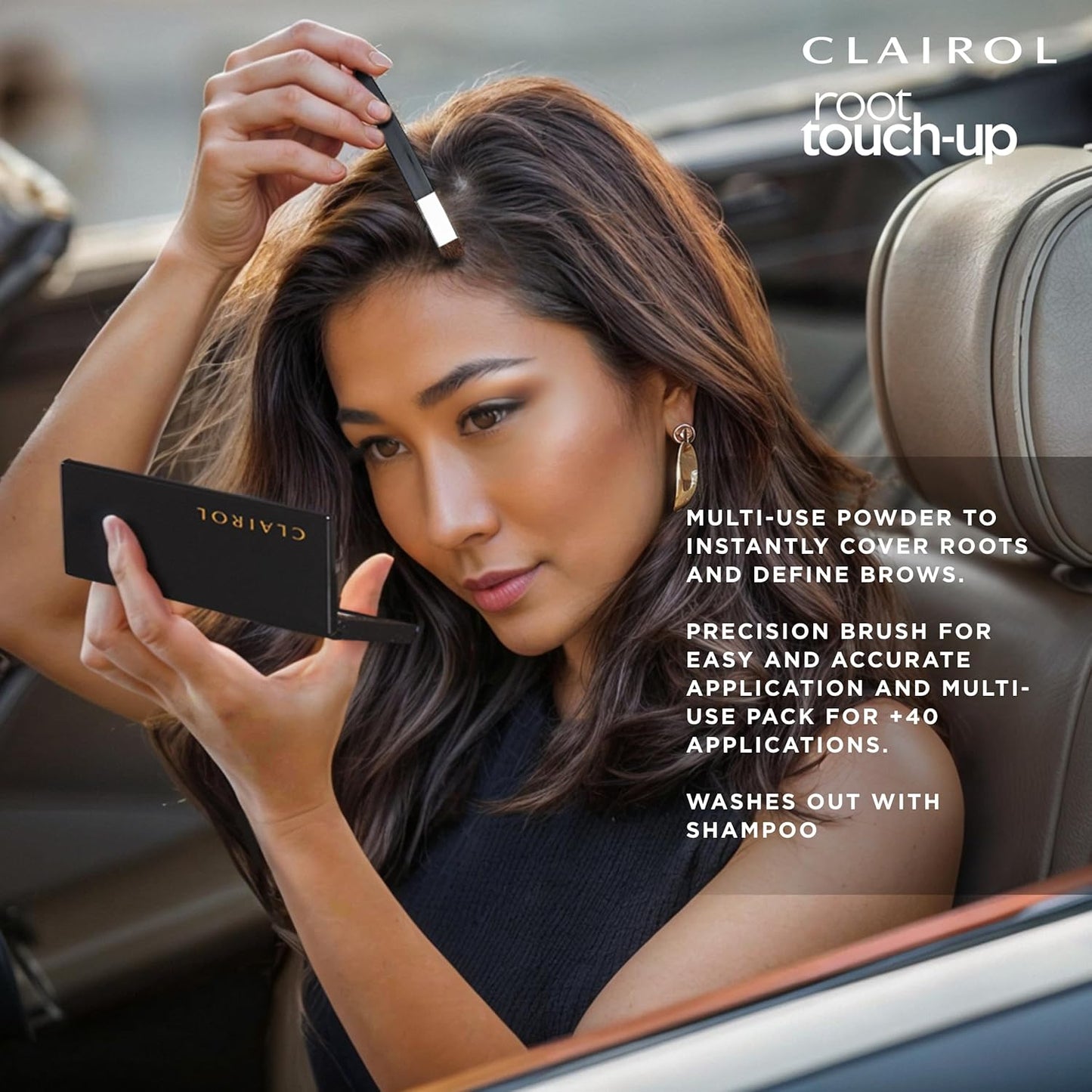 Clairol Root Touch-Up Temporary Concealing Powder, Medium Brown Hair Color, Pack of 1