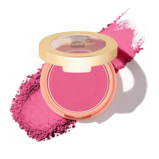 Oulac Hot Pink Blush Makeup| Highly Pigmented Powder blush| Natural Matte| Shape&Highlight Face| Cruelty-Free Blush with Rose Oil|4.8g 06