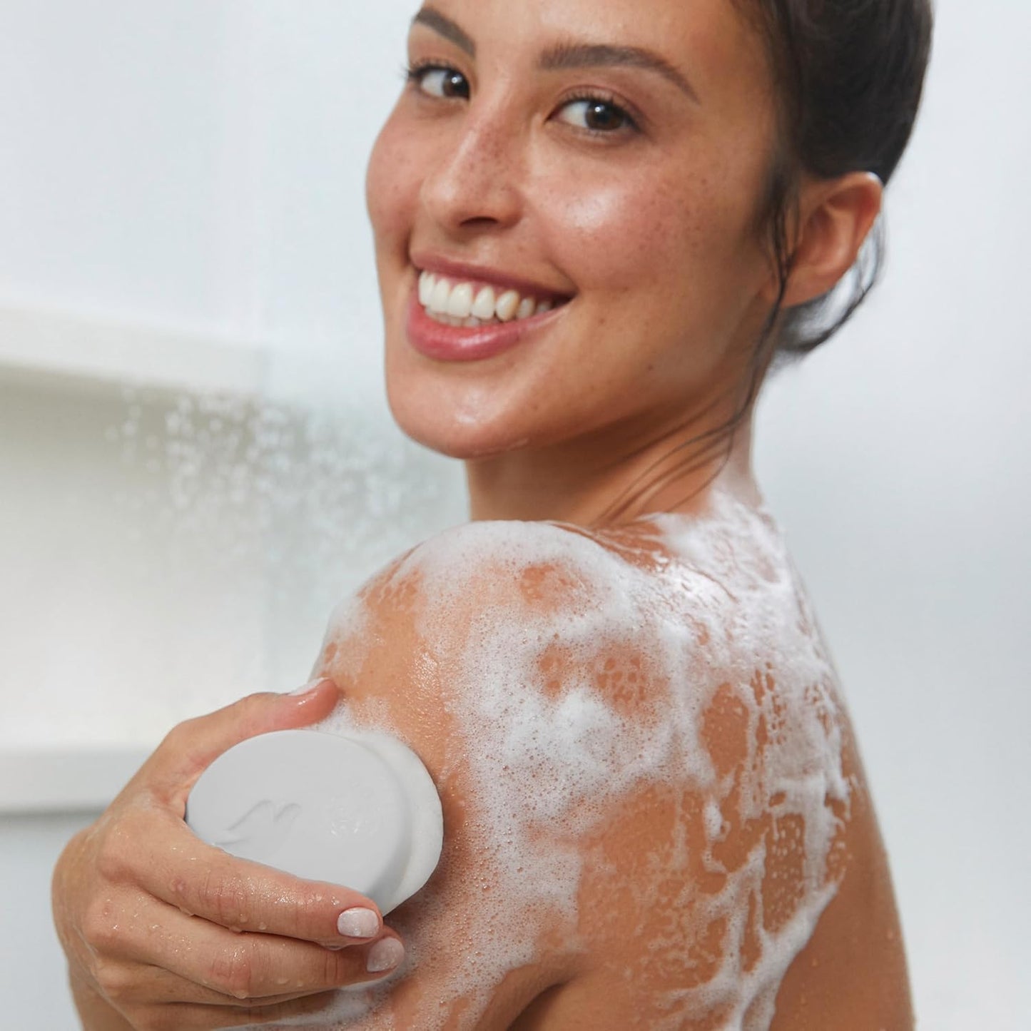 Dove Beauty Bar Soap 6 Bars Deep Exfoliating Charcoal Powder & Glycerin, for Softer, Smoother Skin, Scrubs Away Impurities 3.75 oz