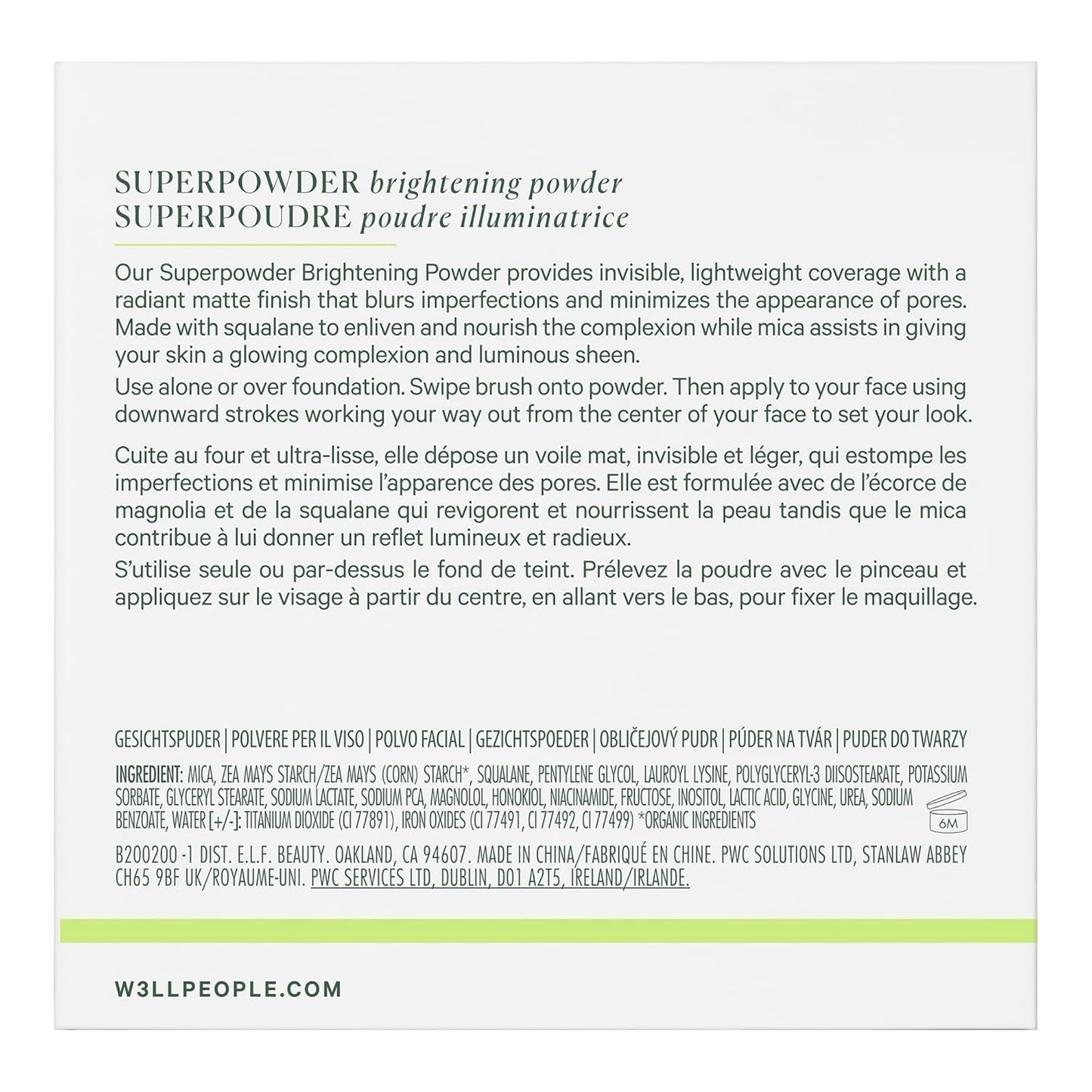 Well People Superpowder Brightening Powder, Baked Setting Powder For a Luminous Complexion, Blurs Imperfections & Smoothes Skin, Vegan & Cruelty-free, Pearl