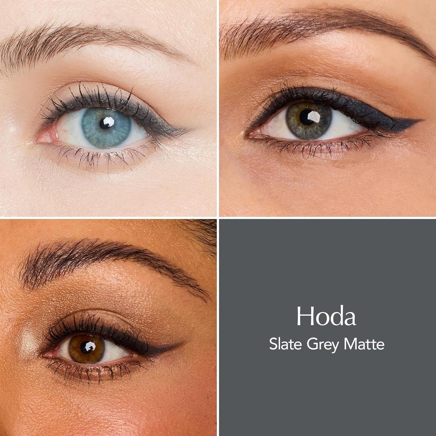 Thrive Causemetics Infinity Waterproof Eyeliner Pencil, Built In Sharpener & Smudge Tip, Long Lasting, Smudge Proof, Hyaluronic Acid & Shea Butter, Vegan & Cruelty Free, Hoda (Slate Grey Matte)