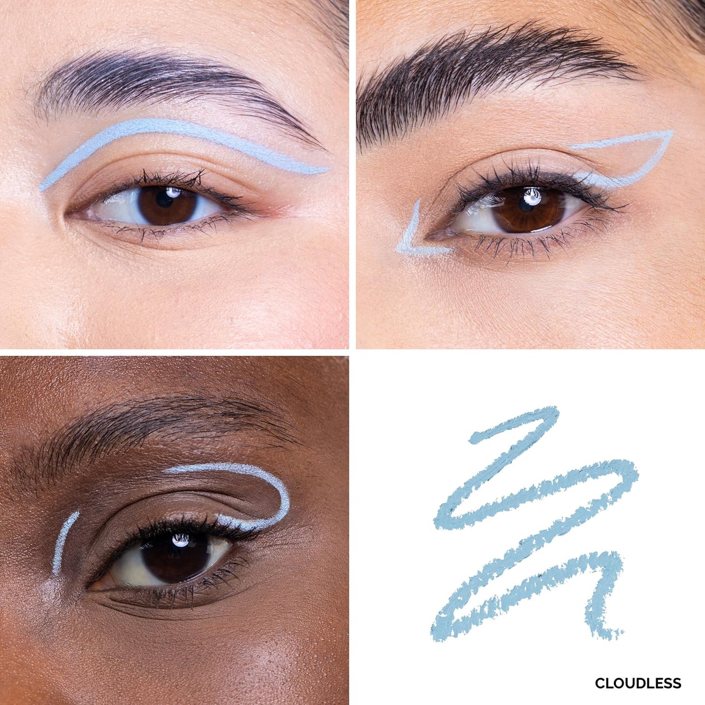 OFIR Waterproof Eye Pencil | Vegan, Cruelty-Free & Smudge-Proof | Creamy Gel Formula for Smooth Application | Long-Lasting, Full-Coverage, Precise Eyeliner Pencil (Cloudless - Sky Blue)