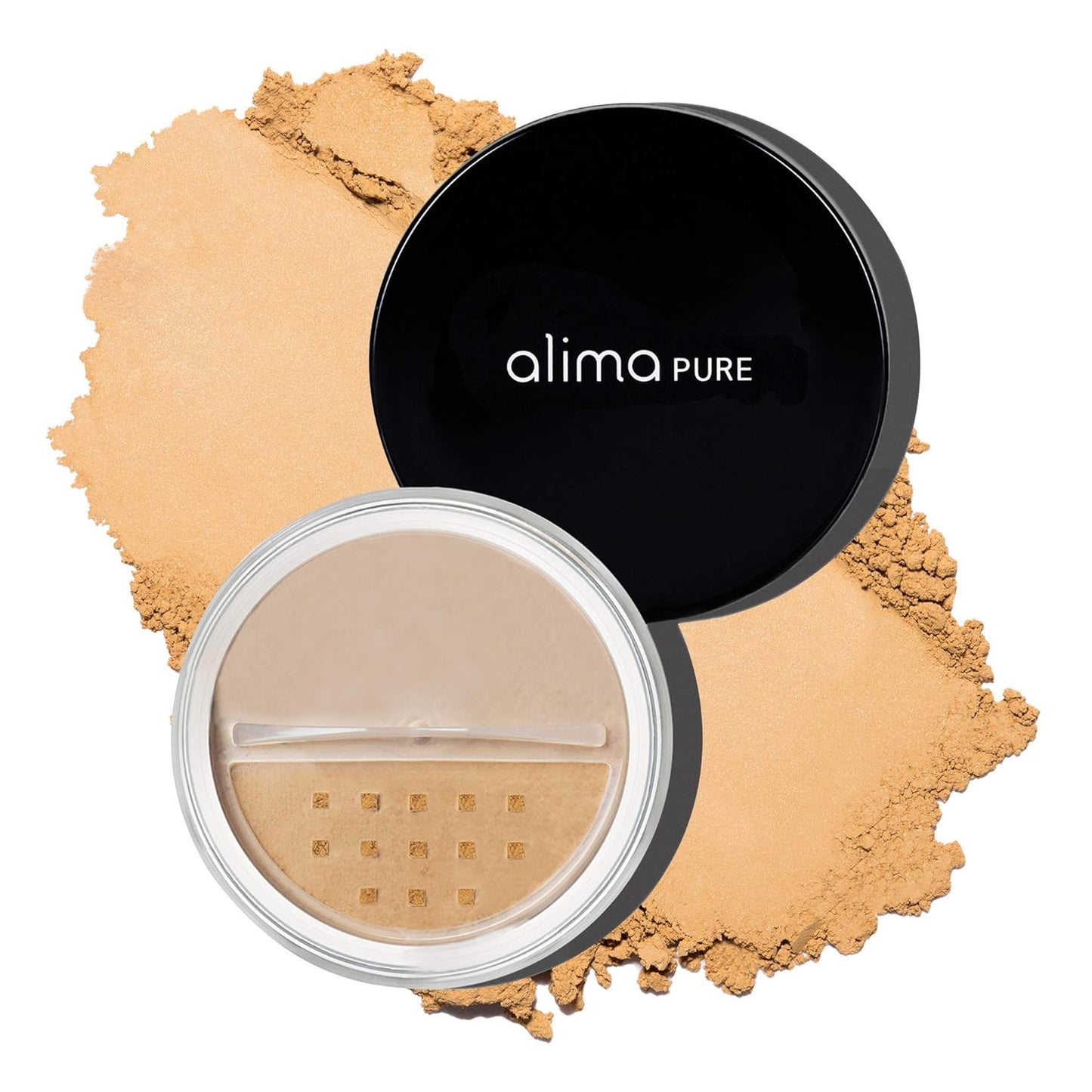 Alima Pure Matte Foundation Loose Mineral Powder Foundation Makeup, Loose Powder Makeup Oil Free Talc Free Powder, Natural Makeup Mineral Foundation Full Coverage Natural Foundation Powder .16 oz/4.5g