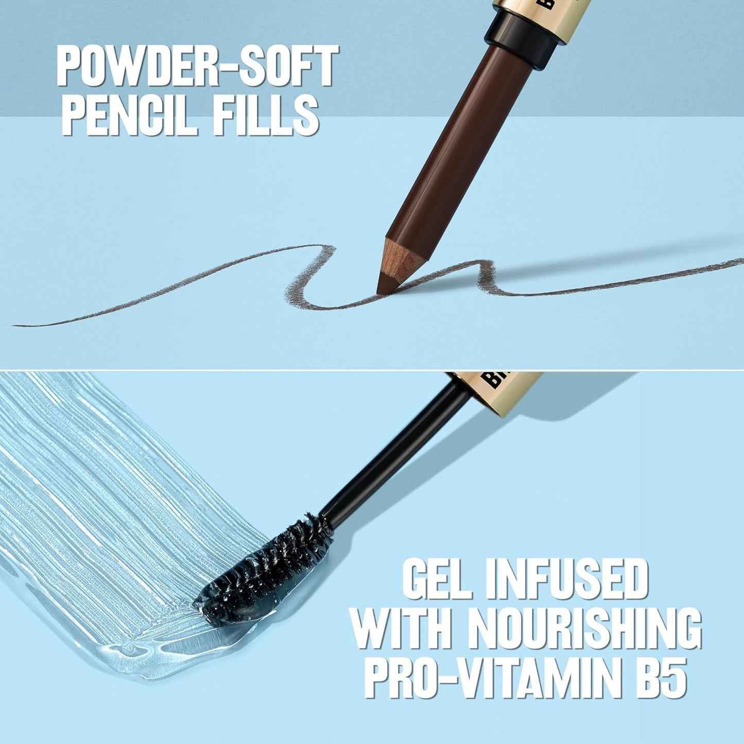 Revlon ColorStay Brow Fantasy, All In One Eyebrow Powder Pencil with Shaping Clear Gel, Gel Infused with Panthenol, Smudge-proof, 16HR Visibly Full Brows, 003 Medium Brown