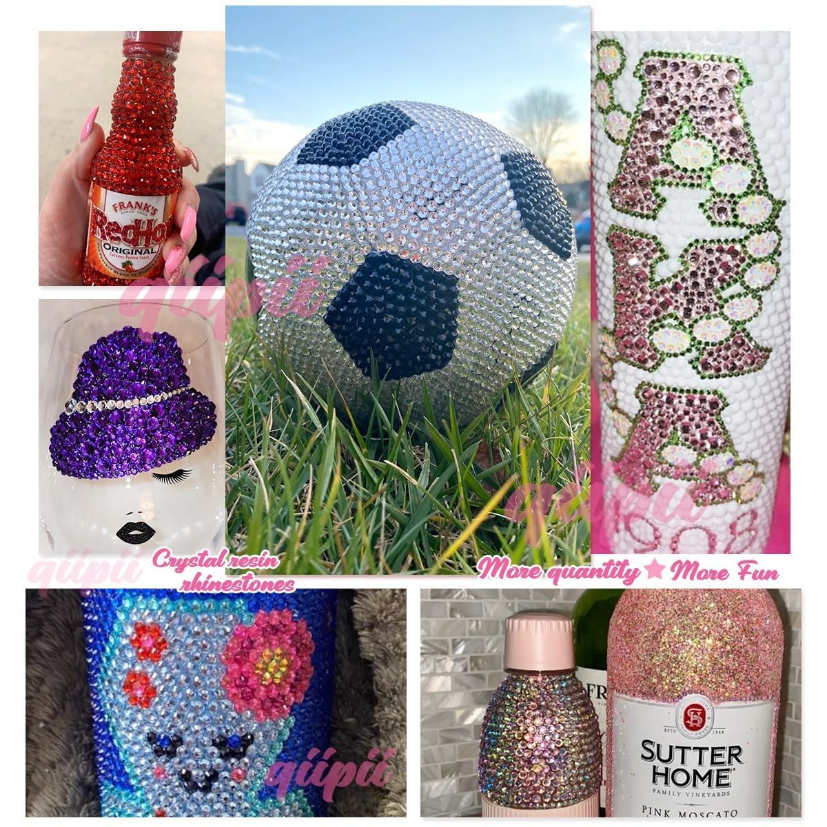 Golden Yellow Crystal Resin Rhinestones for Crafting 3mm 4mm 5mm Gold Flatback Stones Non-Hotfix Diamonds Crystals Gems for Nails Face Eyes Makeup Body Tumblers Bottles DIY Crafts Clothes Shoes