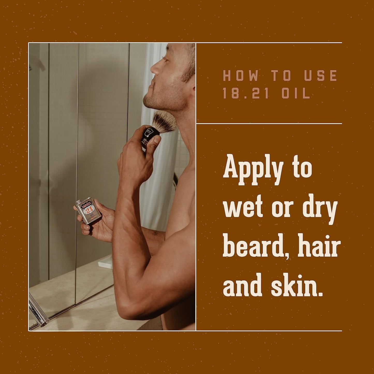 18.21 Man Made Man Spiced Vanilla Beard Oil & Beard Balm - Set Bundle, All Hair & Skin Types for Men, Strengthens and Moisturizes in a Manly Aroma