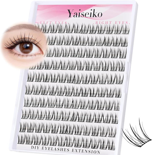Natural Lash Clusters Wispy DIY Cluster Eyelash Extensions C Curl Individual Lashes 10-12mm Short Eyelash Clusters Manga Cluster Lashes 120pcs Lashes Clusters