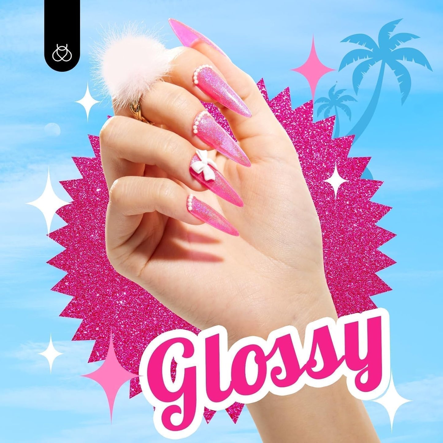 Beetles Pink Glitter Gel Polish – Paradise Twilight Gel Nail Polish, Reflective Glitter Shimmer Pink Flash Dimond Mermaid Unicorn Effect Soak Off UV LED 15ml