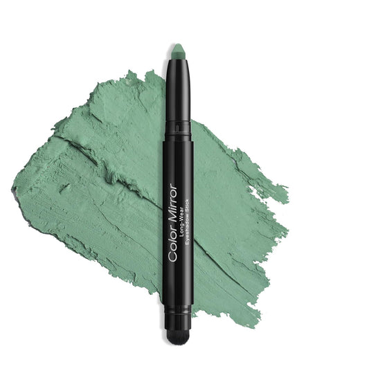 Cream Waterproof Hypoallergenic Eyeshadow Stick, long wear Metallic Glitter Matte Eye Shadow Pencil With Makeup Brush, Eye Brightener, 66 Mint Matte